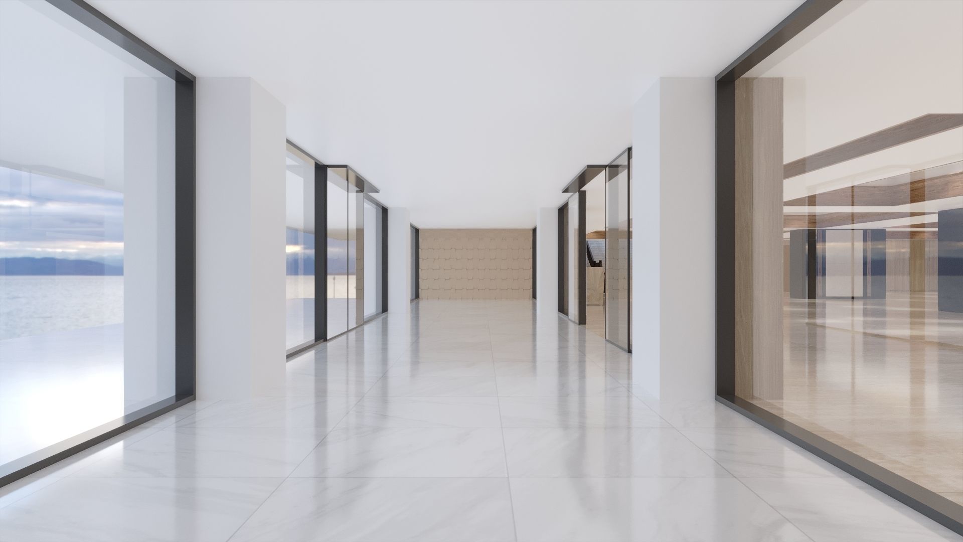 Entrance hall of building 3D model_16