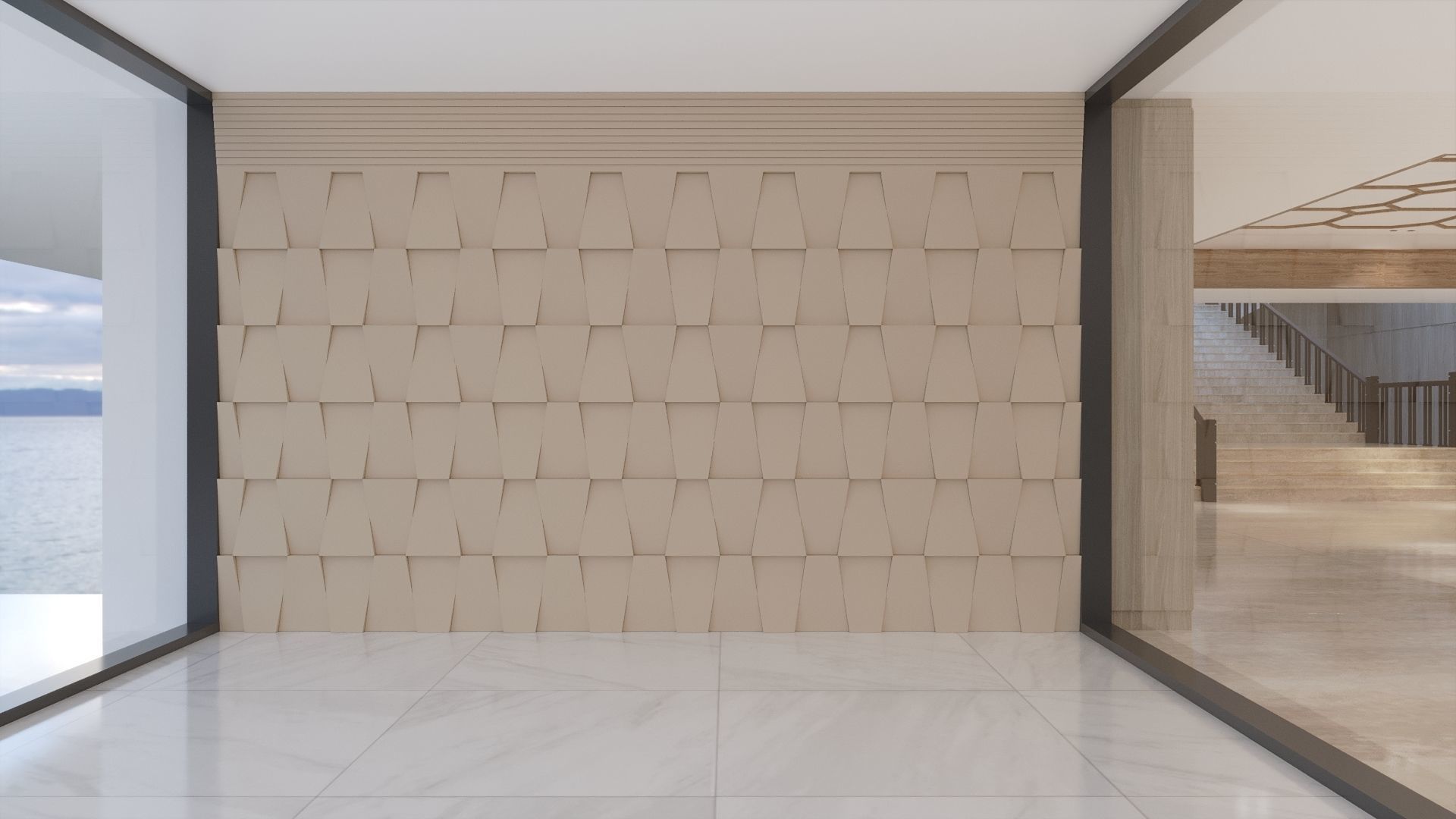 Entrance hall of building 3D model_15