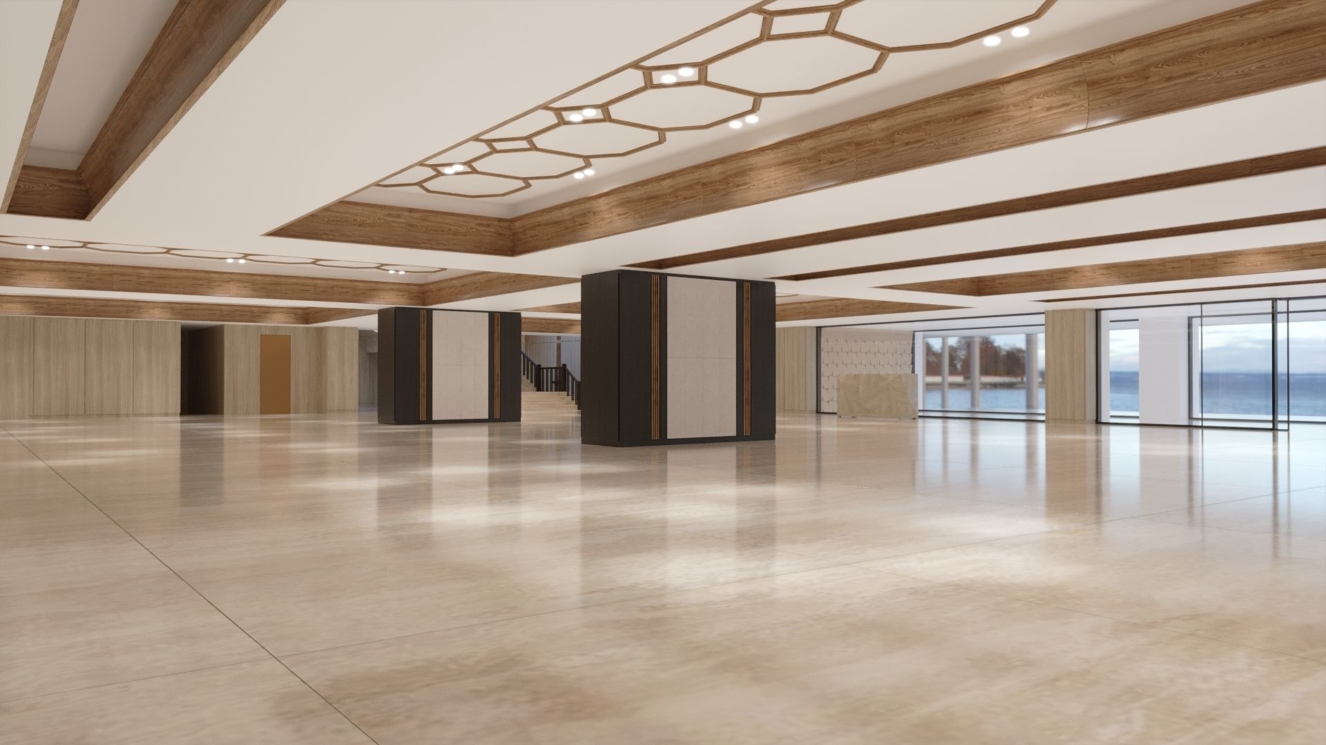 Entrance hall of building 3D model_10