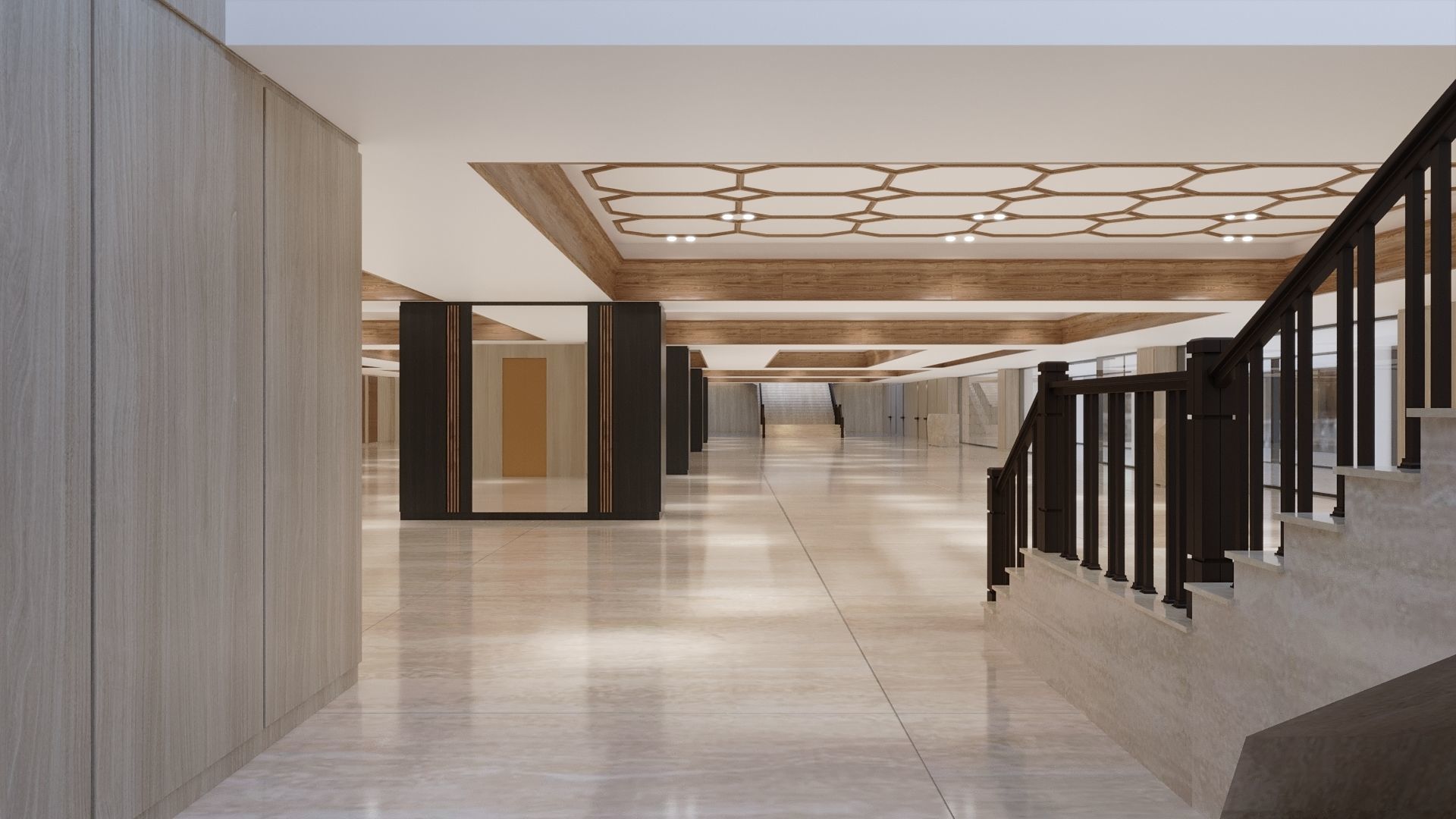 Entrance hall of building 3D model_13
