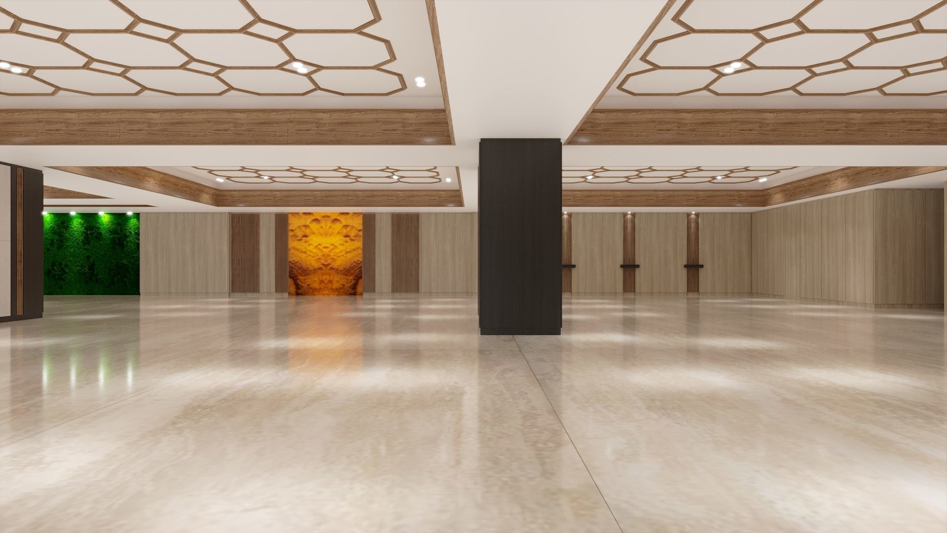 Entrance hall of building 3D model_12