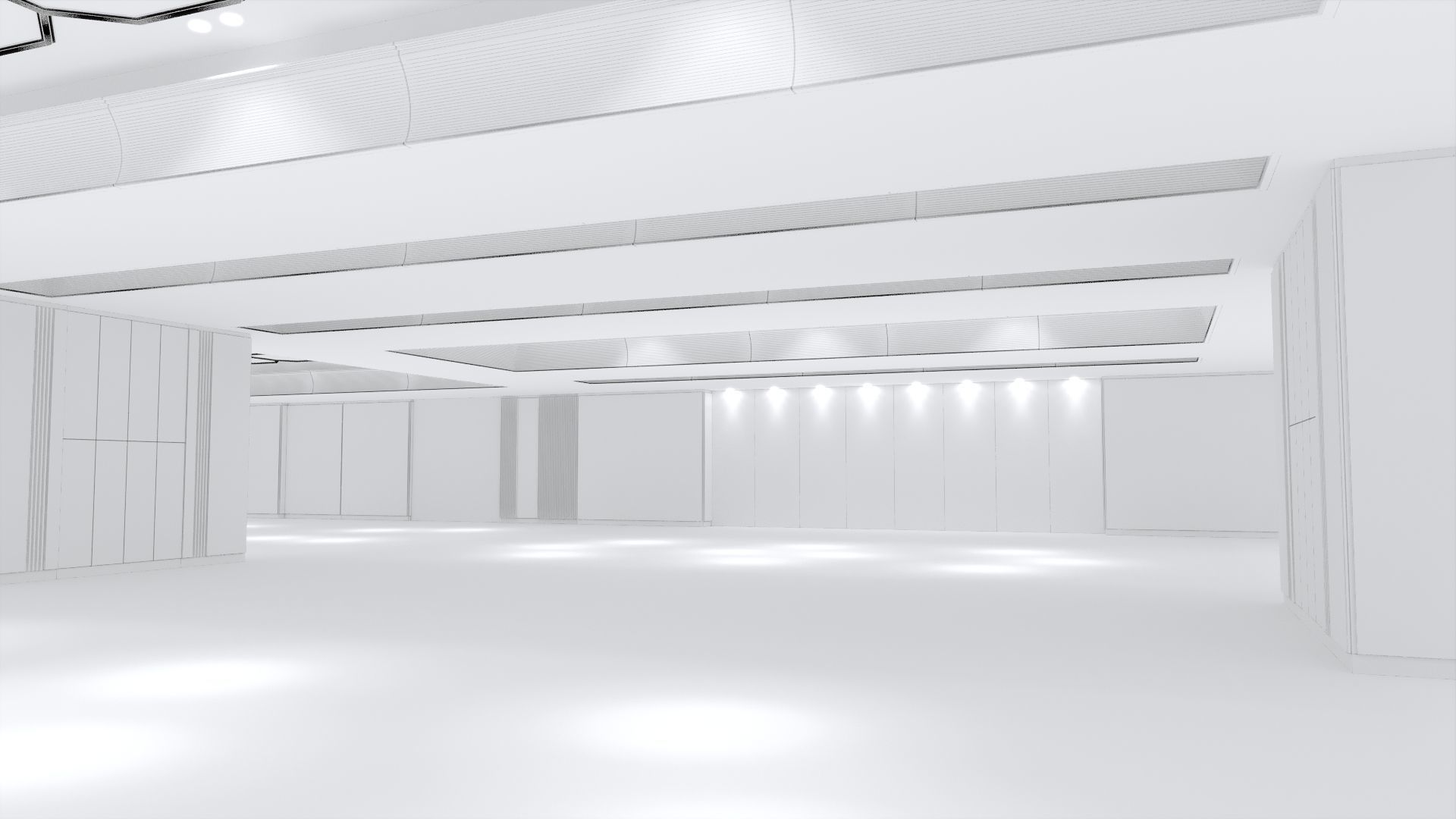Entrance hall of building 3D model_19