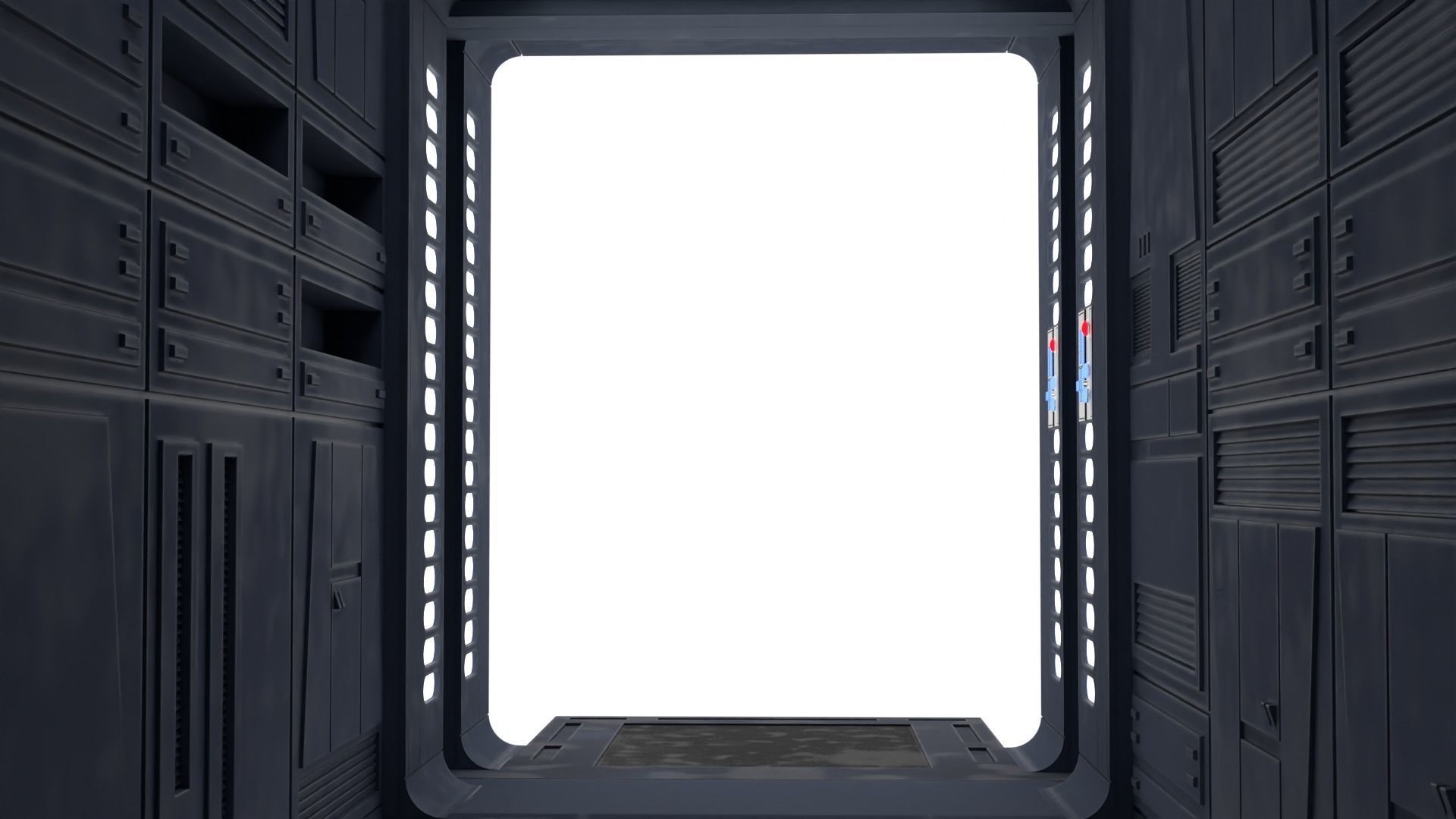 Set 2b - Death Star Extention Bridge Hallway 1-6 Scale Hottoys 3D print model_6