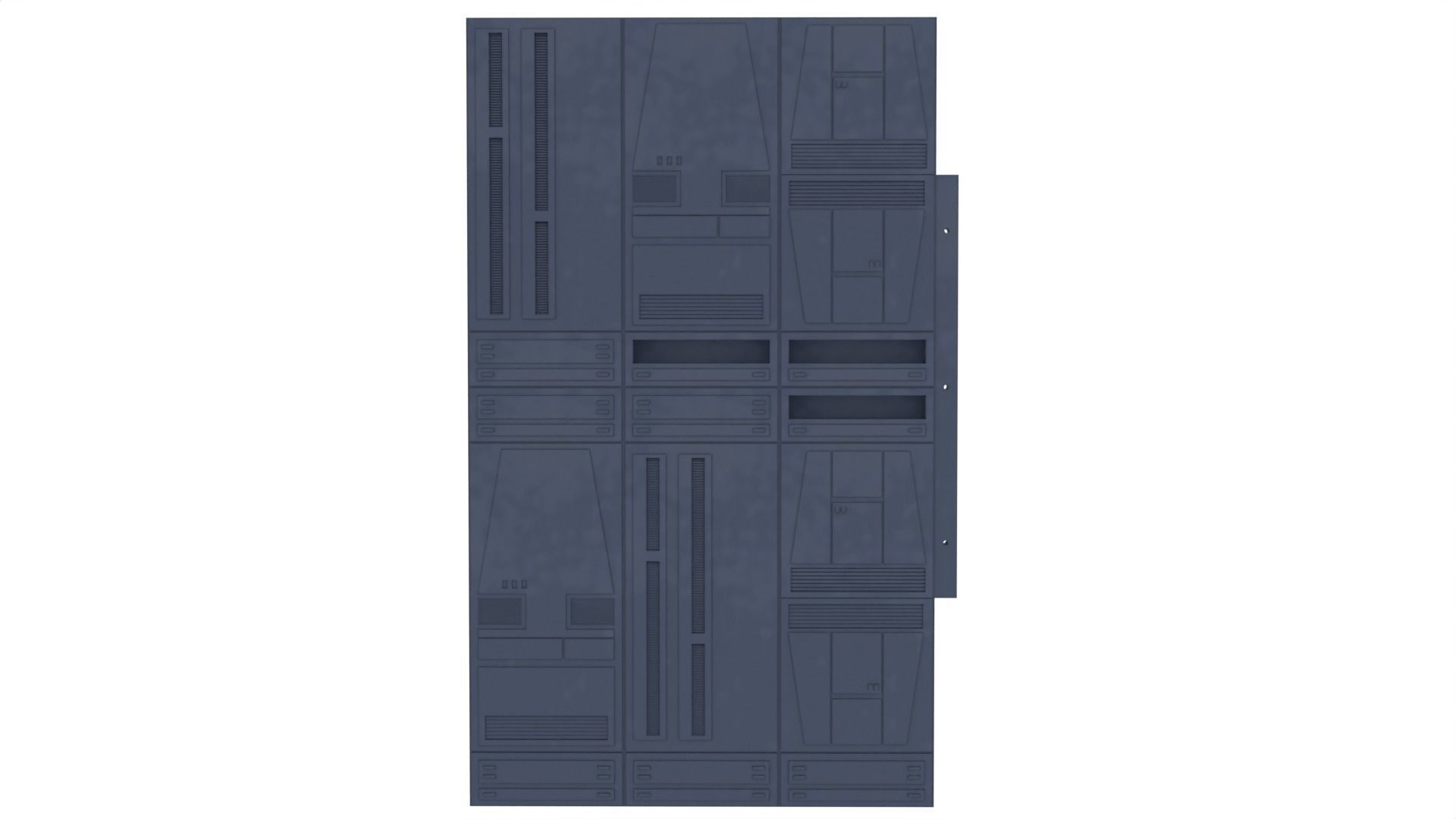 Set 2b - Death Star Extention Bridge Hallway 1-6 Scale Hottoys 3D print model_22