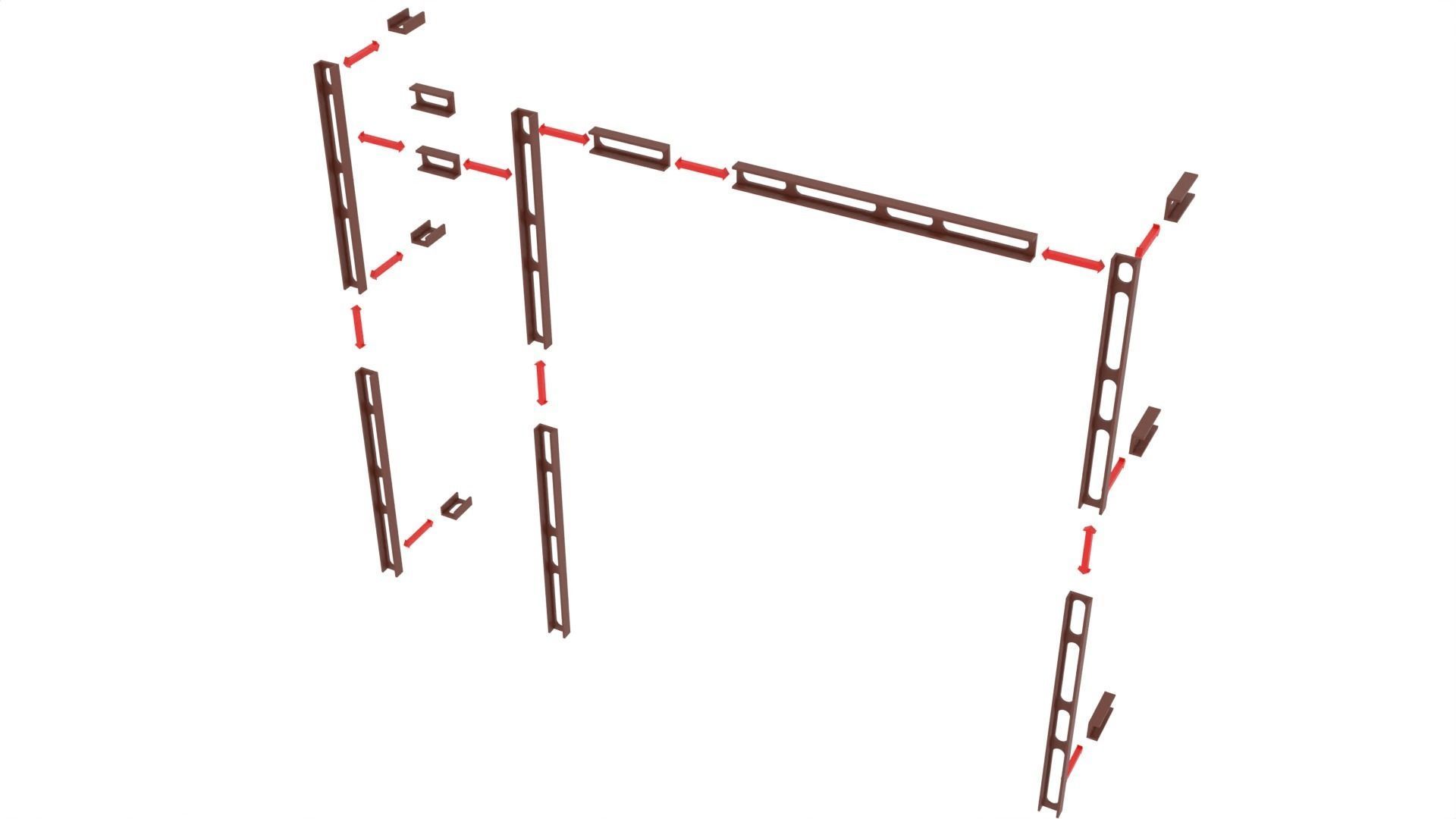 Set 2b - Death Star Extention Bridge Hallway 1-12 Scale 3D print model_19
