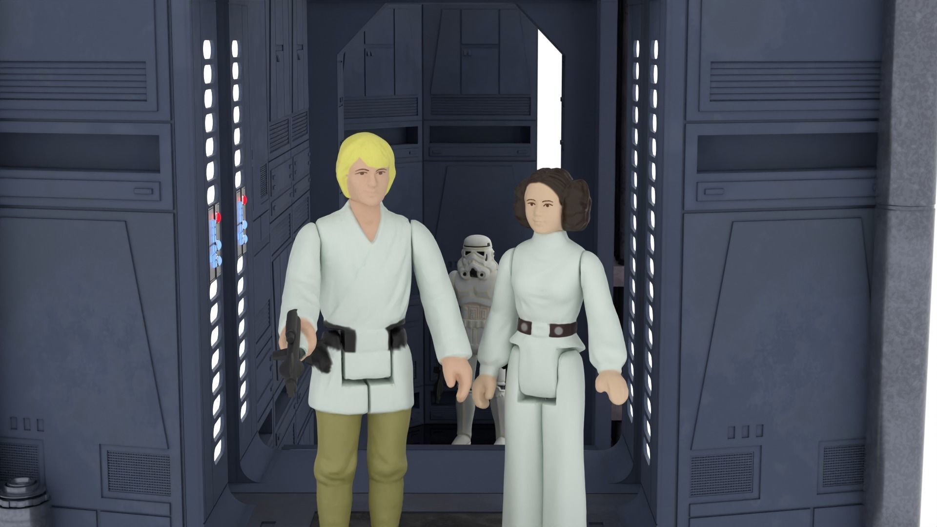 Set 2b - Death Star Extention Bridge Hallway 1-12 Scale 3D print model_11