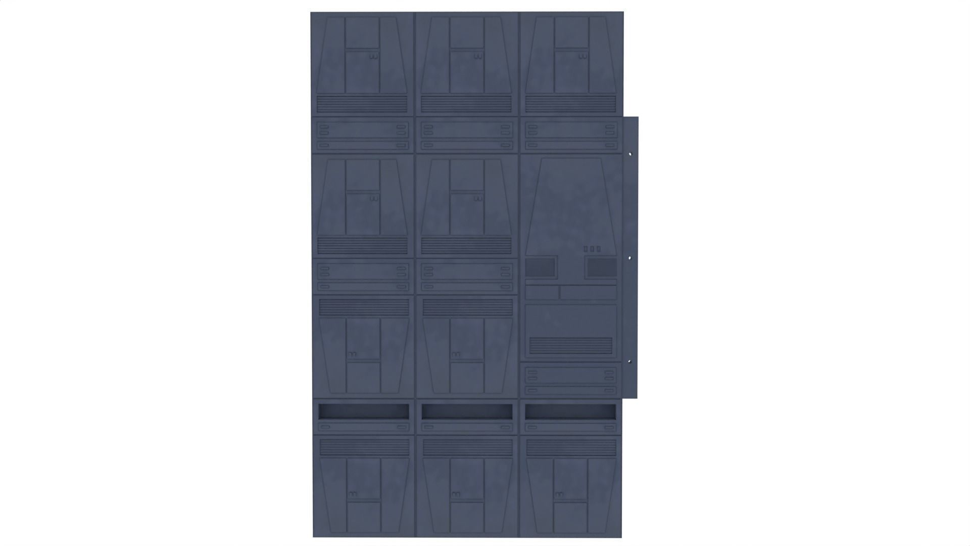 Set 2b - Death Star Extention Bridge Hallway 1-12 Scale 3D print model_45