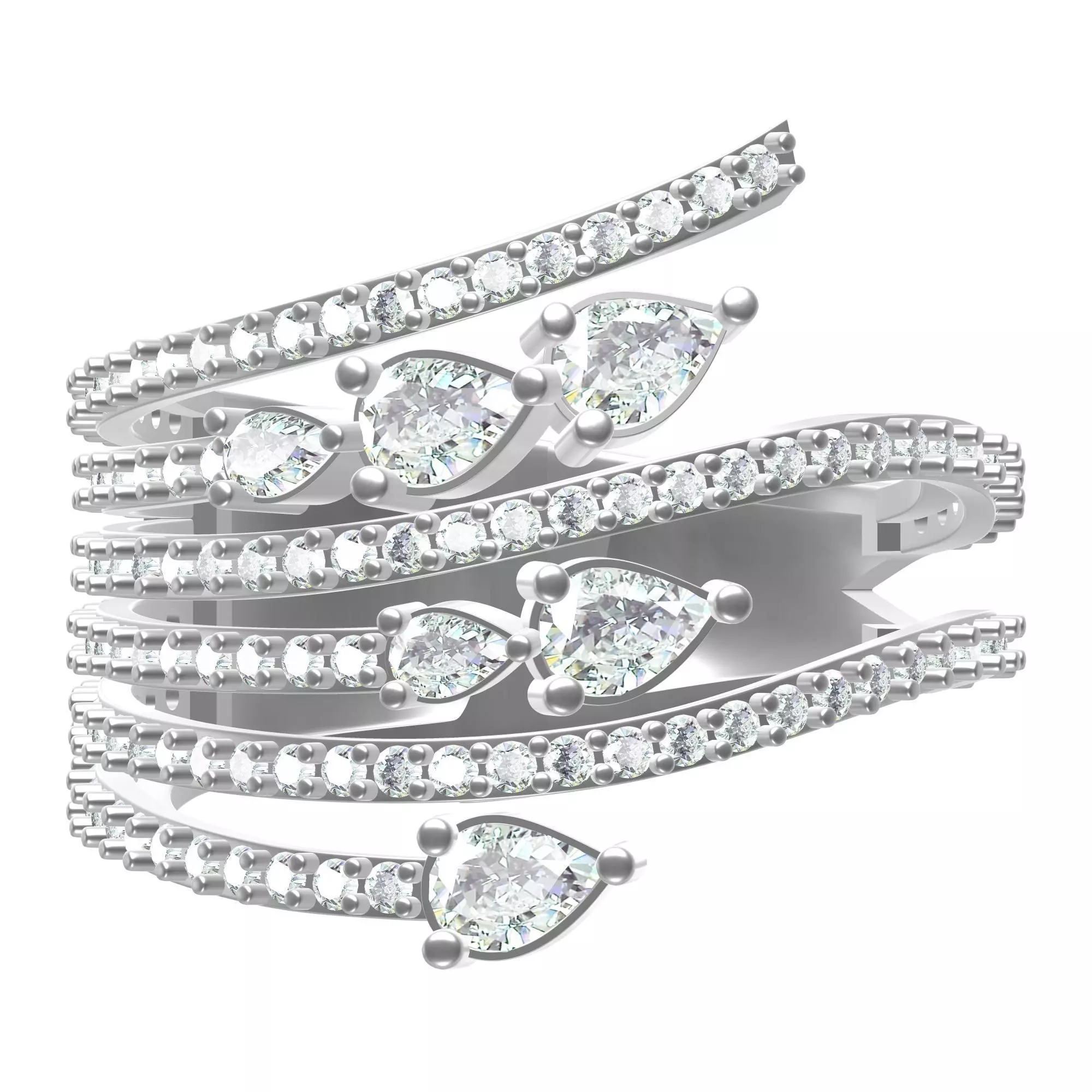 statement ring 3D print model_0