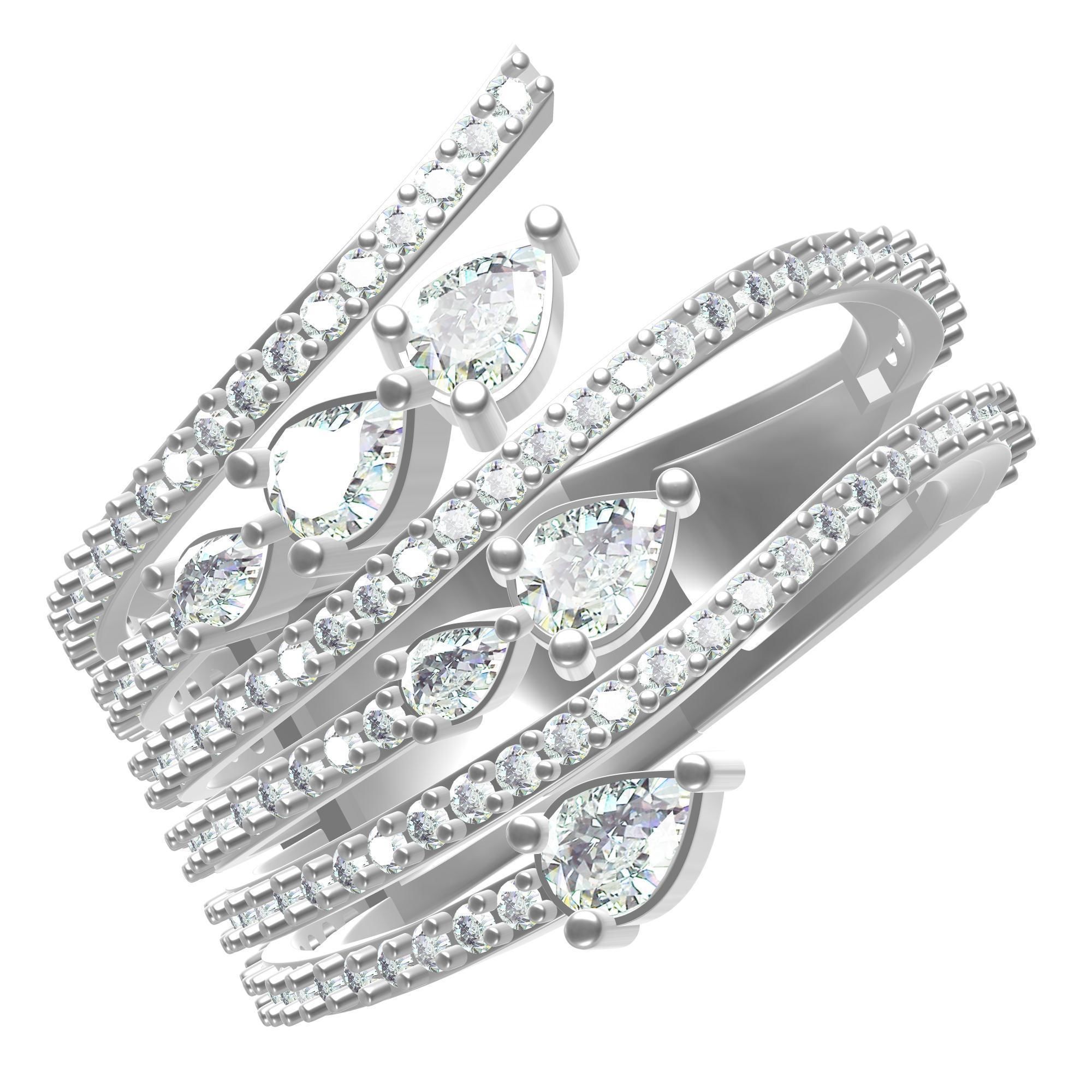 statement ring 3D print model_4