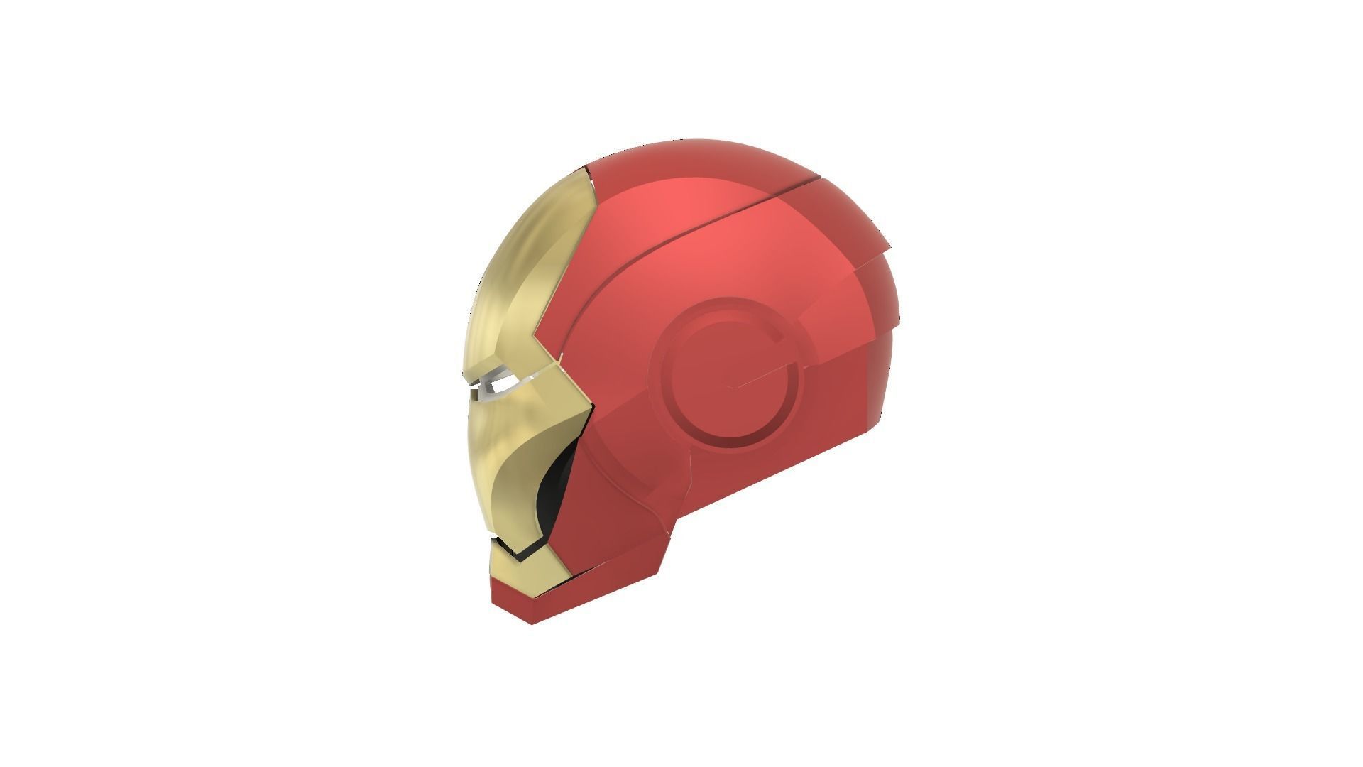 Ironman Helmet STL file for 3D Printing 3D print model_2
