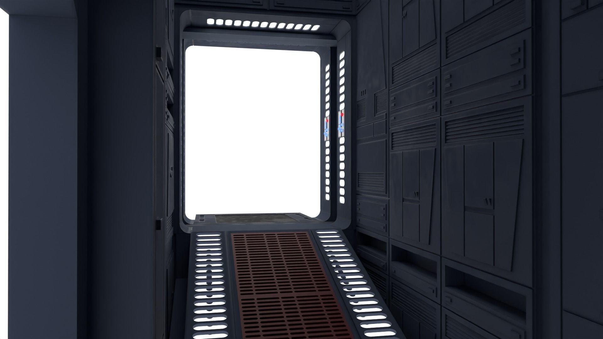 Set 2b - Death Star Extention Bridge Hallway 1-18 Scale kenner 3D print model_5
