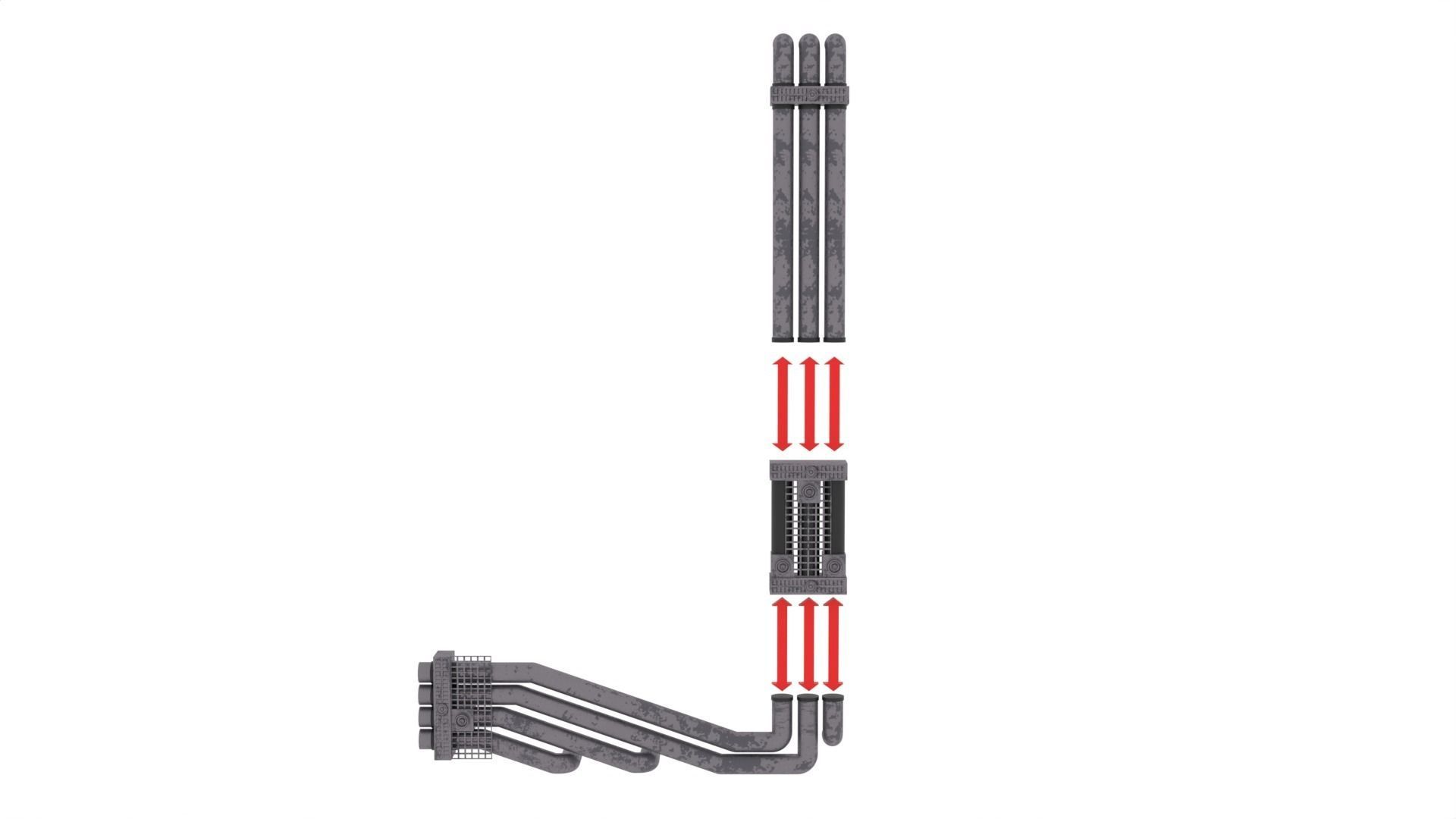 Set 2b - Death Star Extention Bridge Hallway 1-18 Scale kenner 3D print model_33