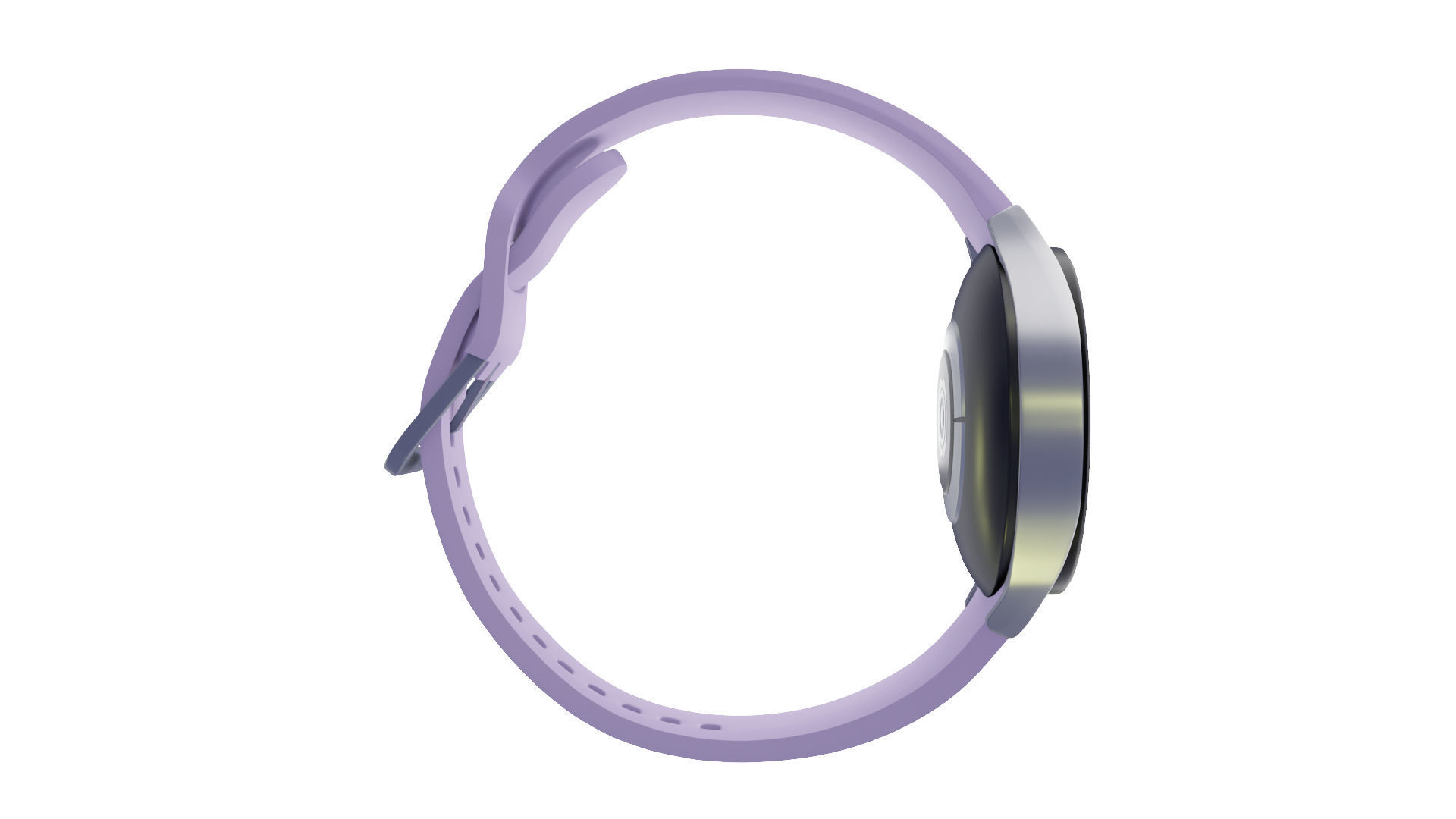 Samsung Galaxy Watch 5 - Silver Low-poly 3D model_4