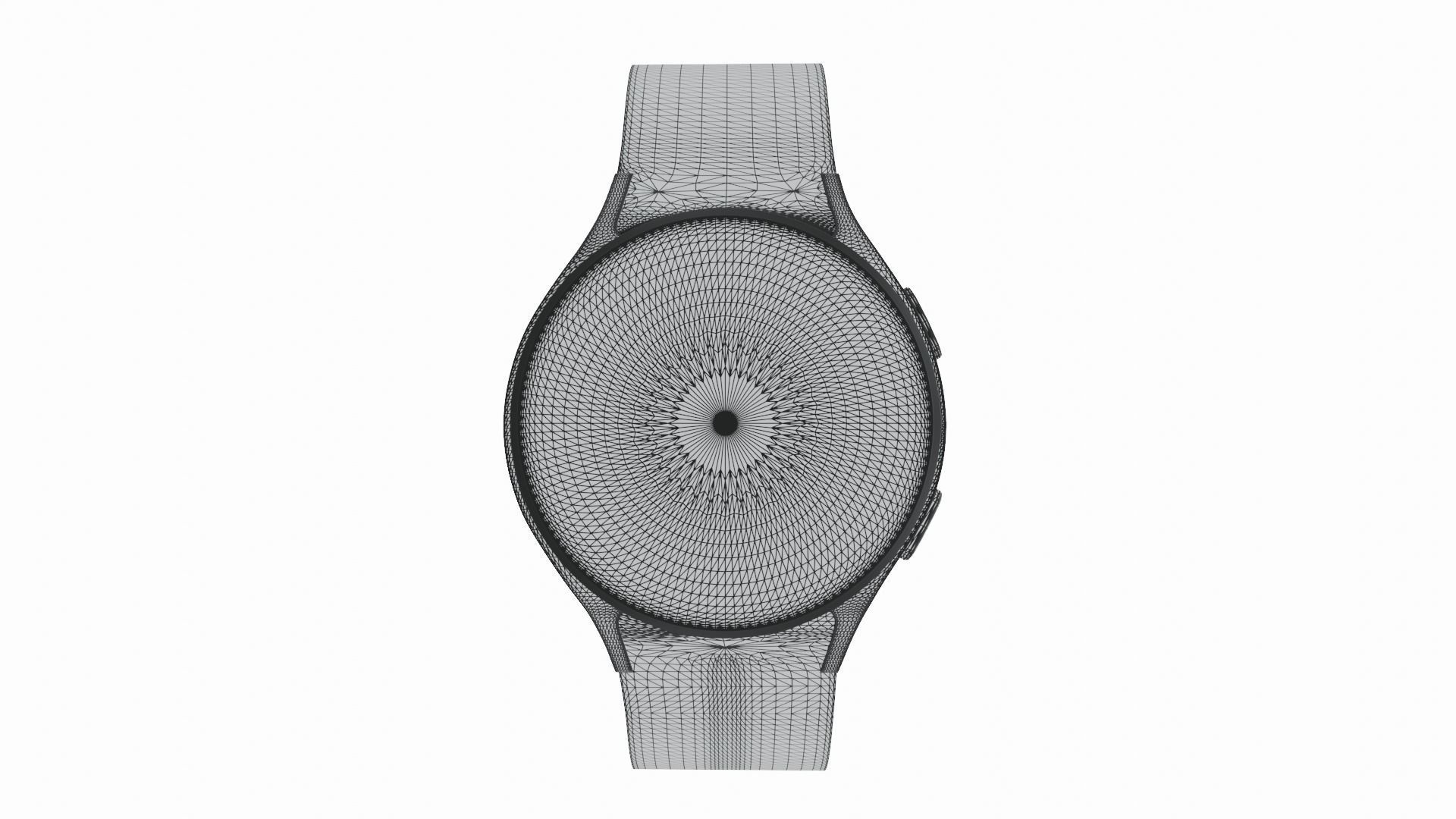 Samsung Galaxy Watch 5 - Silver Low-poly 3D model_6