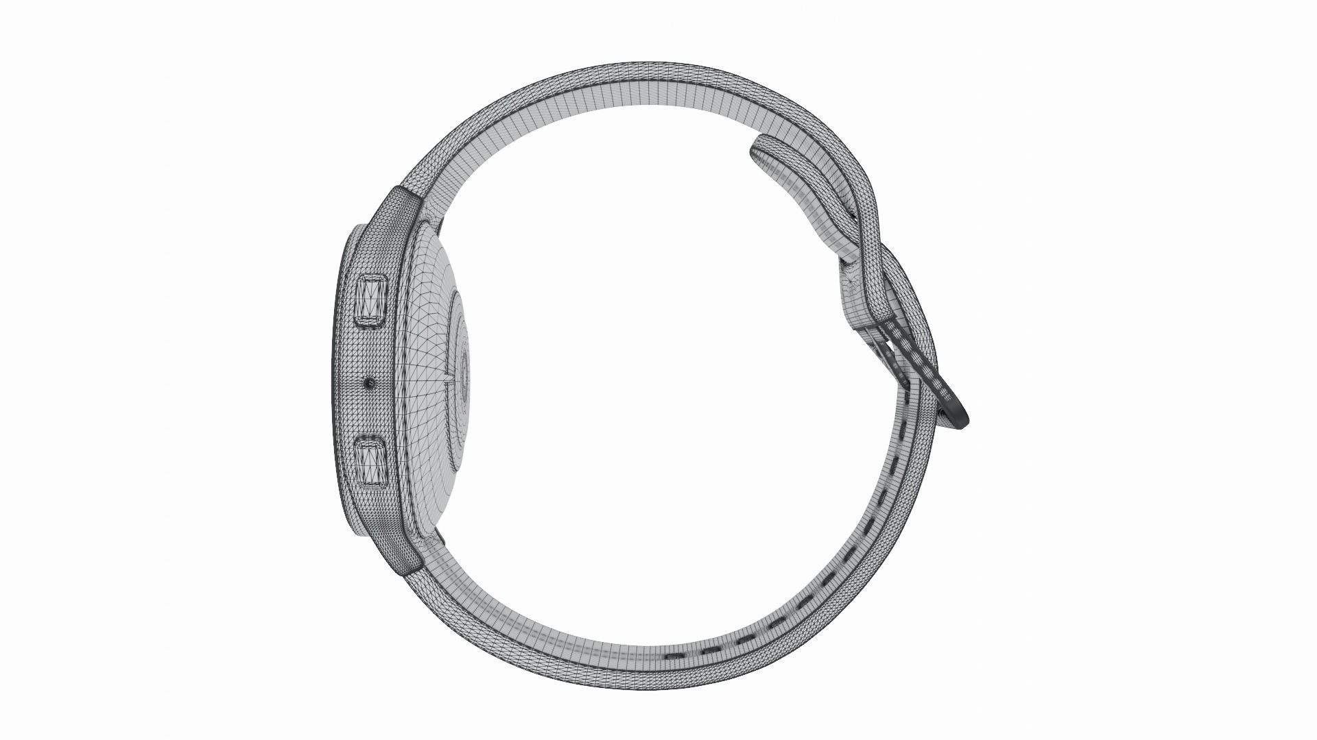 Samsung Galaxy Watch 5 - Silver Low-poly 3D model_9