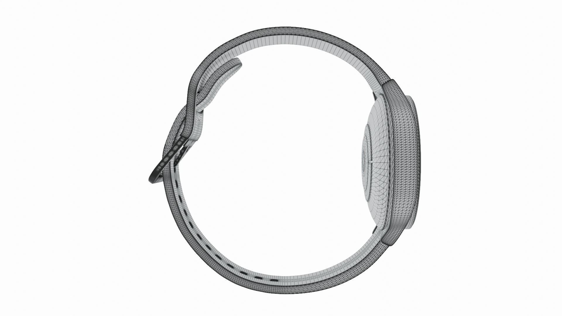 Samsung Galaxy Watch 5 - Silver Low-poly 3D model_8