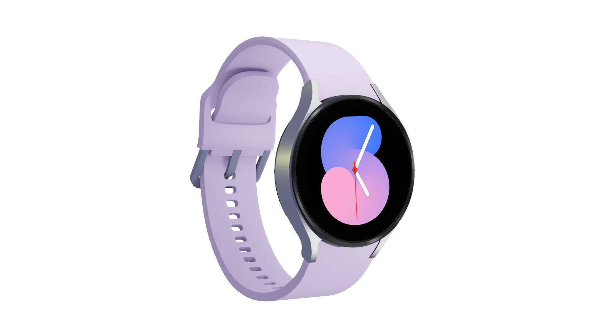 Samsung Galaxy Watch 5 - Silver Low-poly 3D model_1