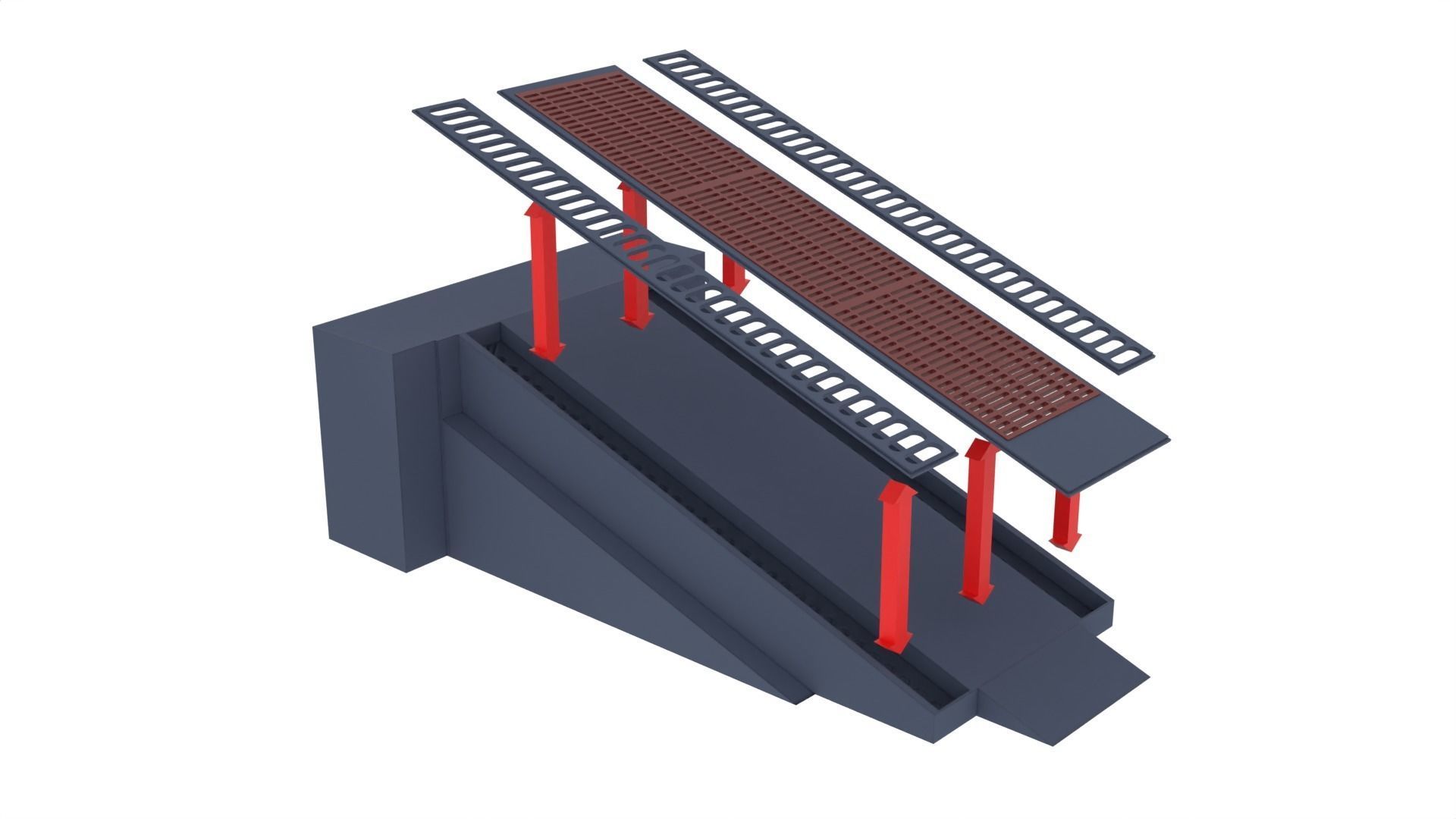 Set 2b - Death Star Extention Bridge Hallway 1-12 Scale 3D Model Collection_49