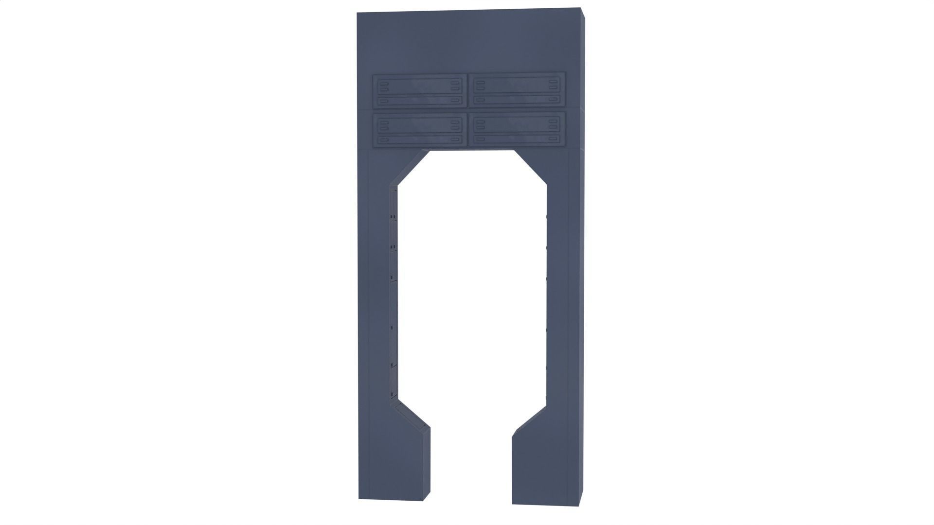 Set 2b - Death Star Extention Bridge Hallway 1-12 Scale 3D Model Collection_23