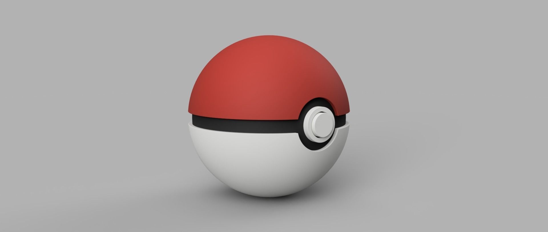Pokeball STL file for 3D Printing with opening hinge Free 3D print model_2