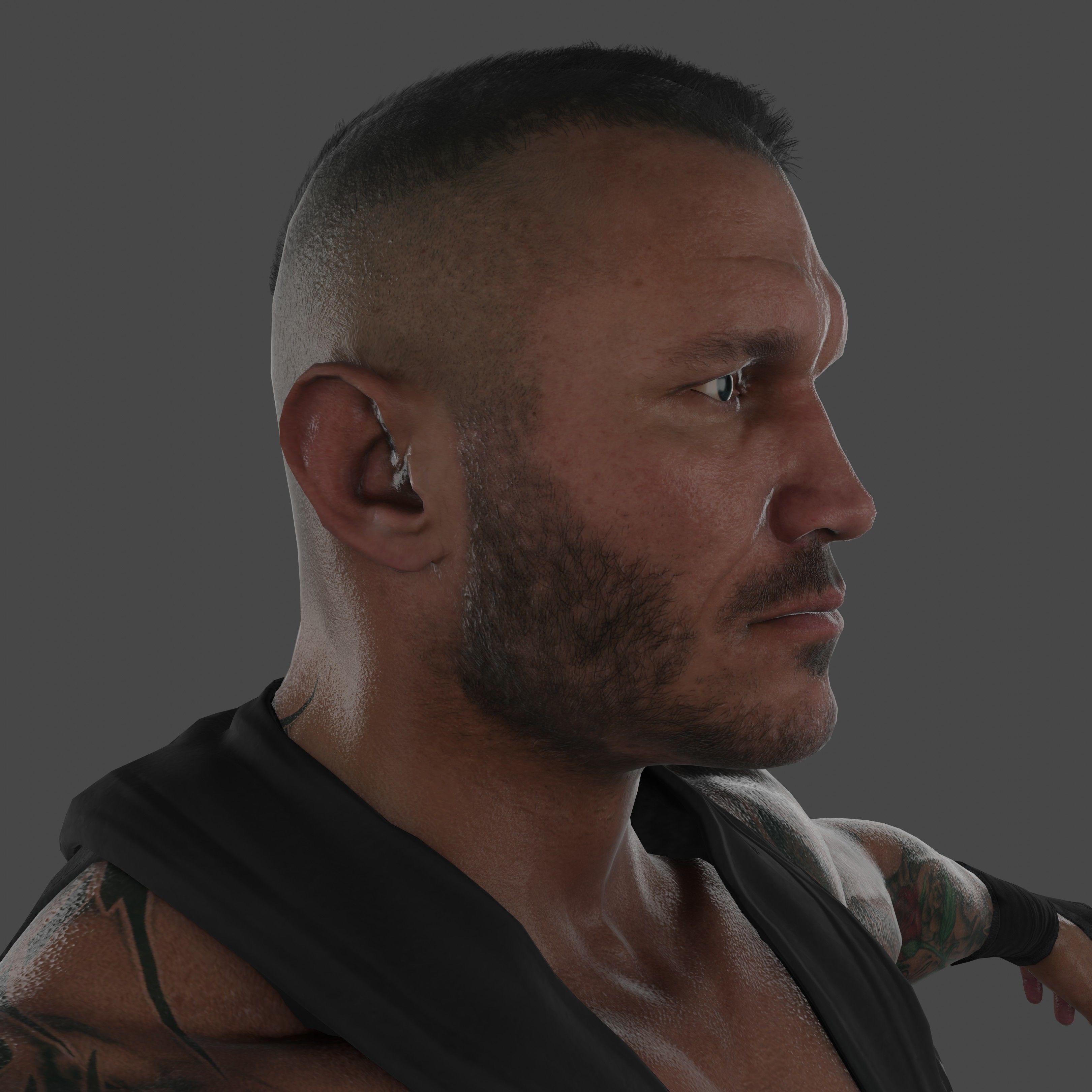Randy Orton Low-poly 3D model_21