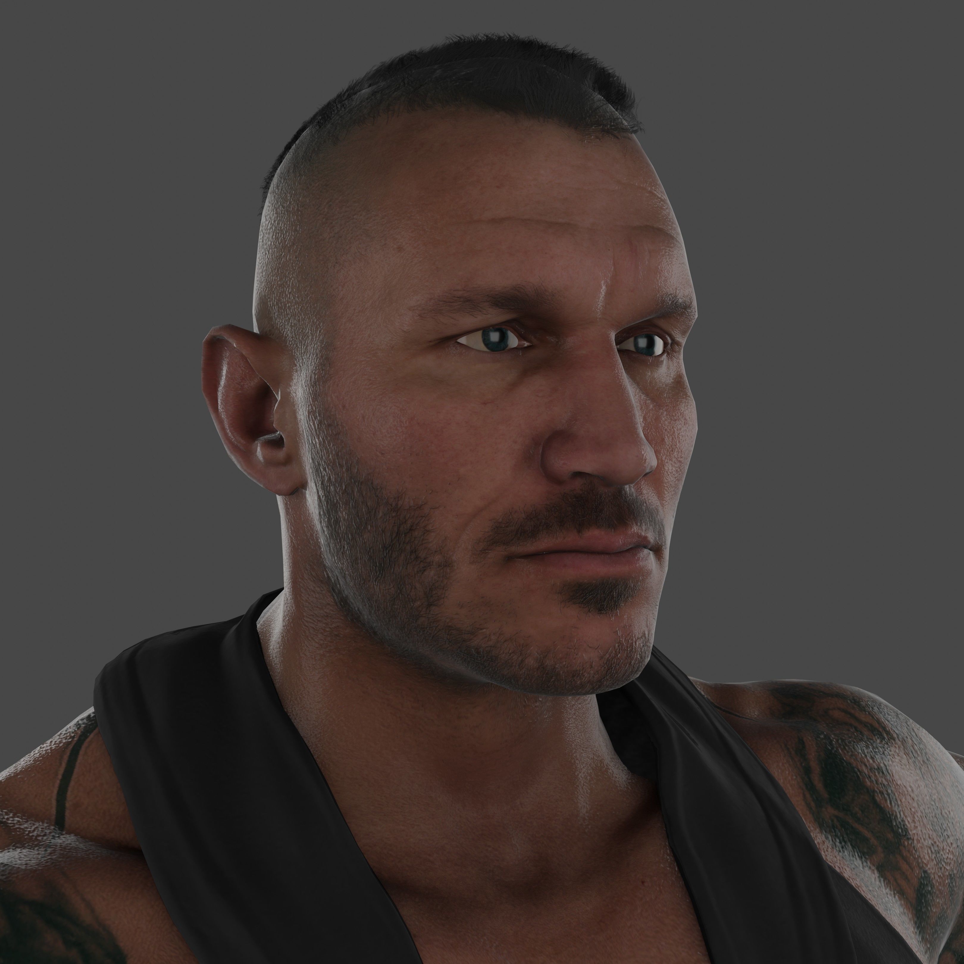 Randy Orton Low-poly 3D model_23