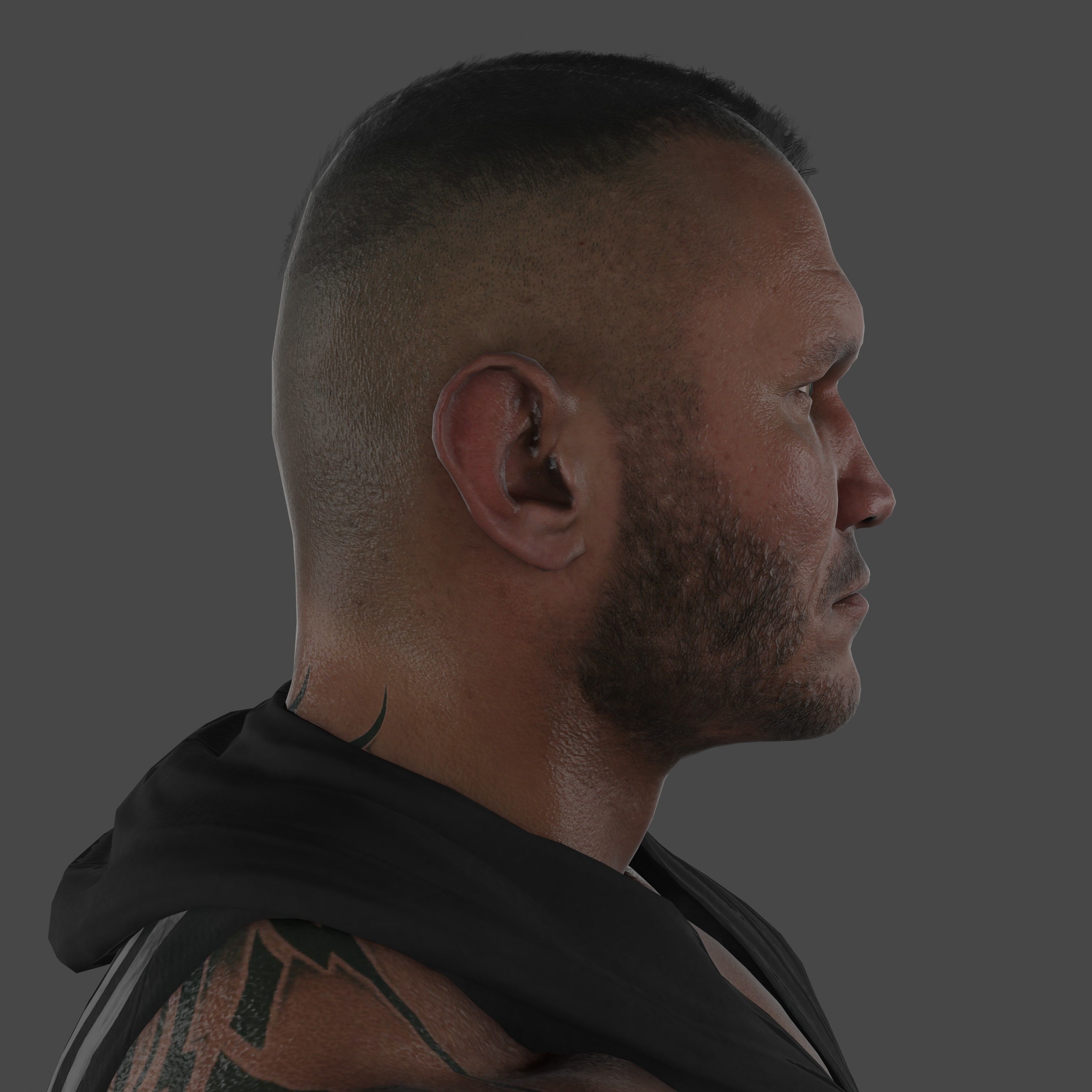 Randy Orton Low-poly 3D model_19