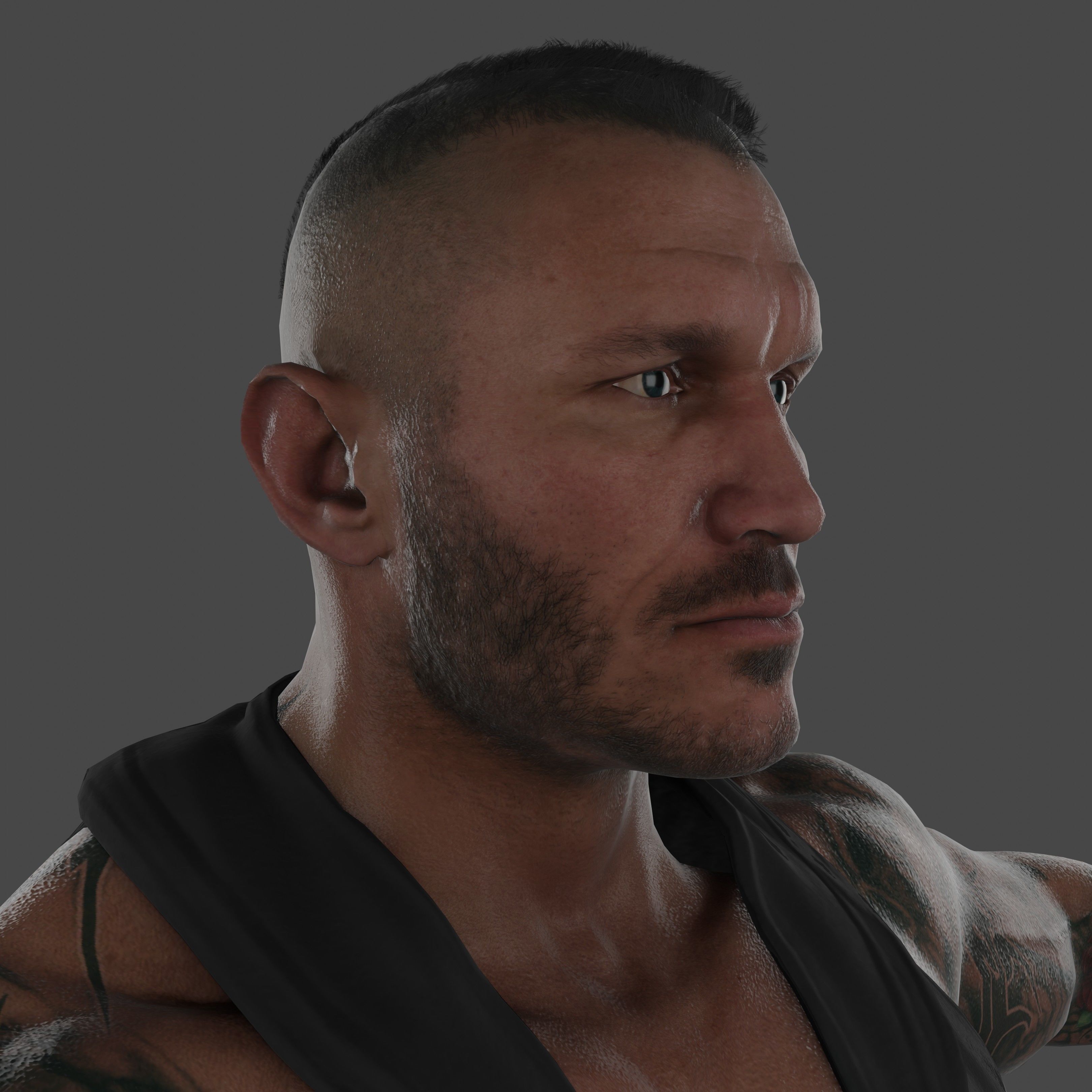 Randy Orton Low-poly 3D model_22