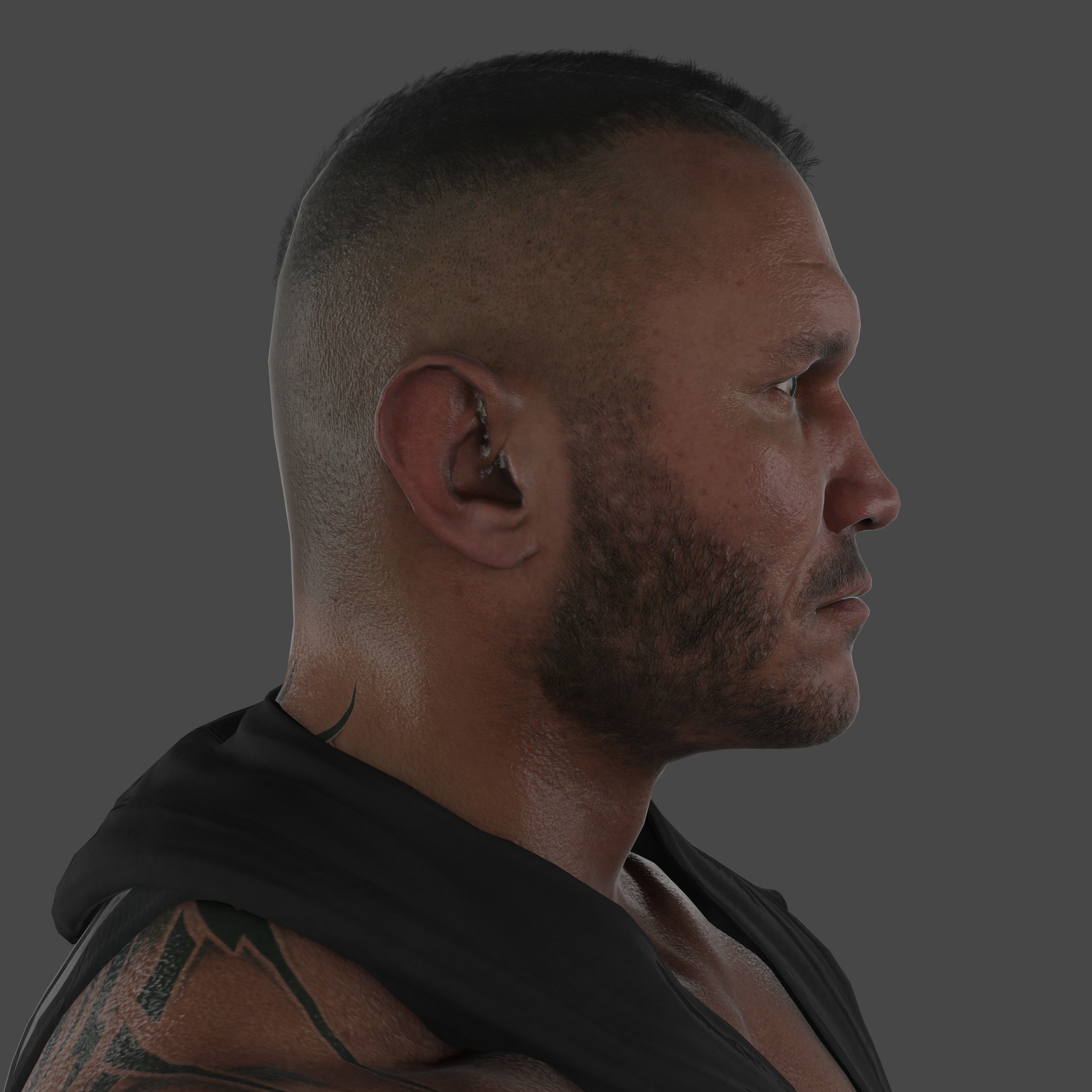 Randy Orton Low-poly 3D model_20