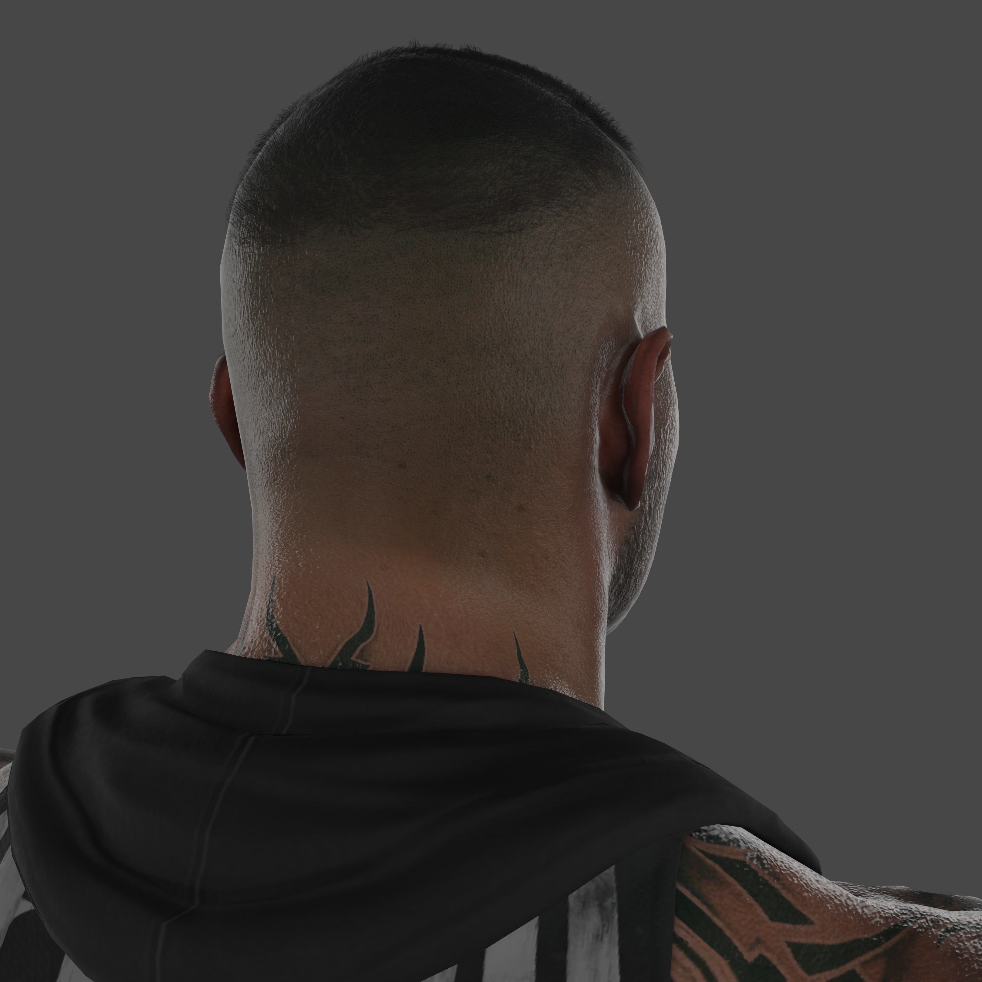 Randy Orton Low-poly 3D model_16