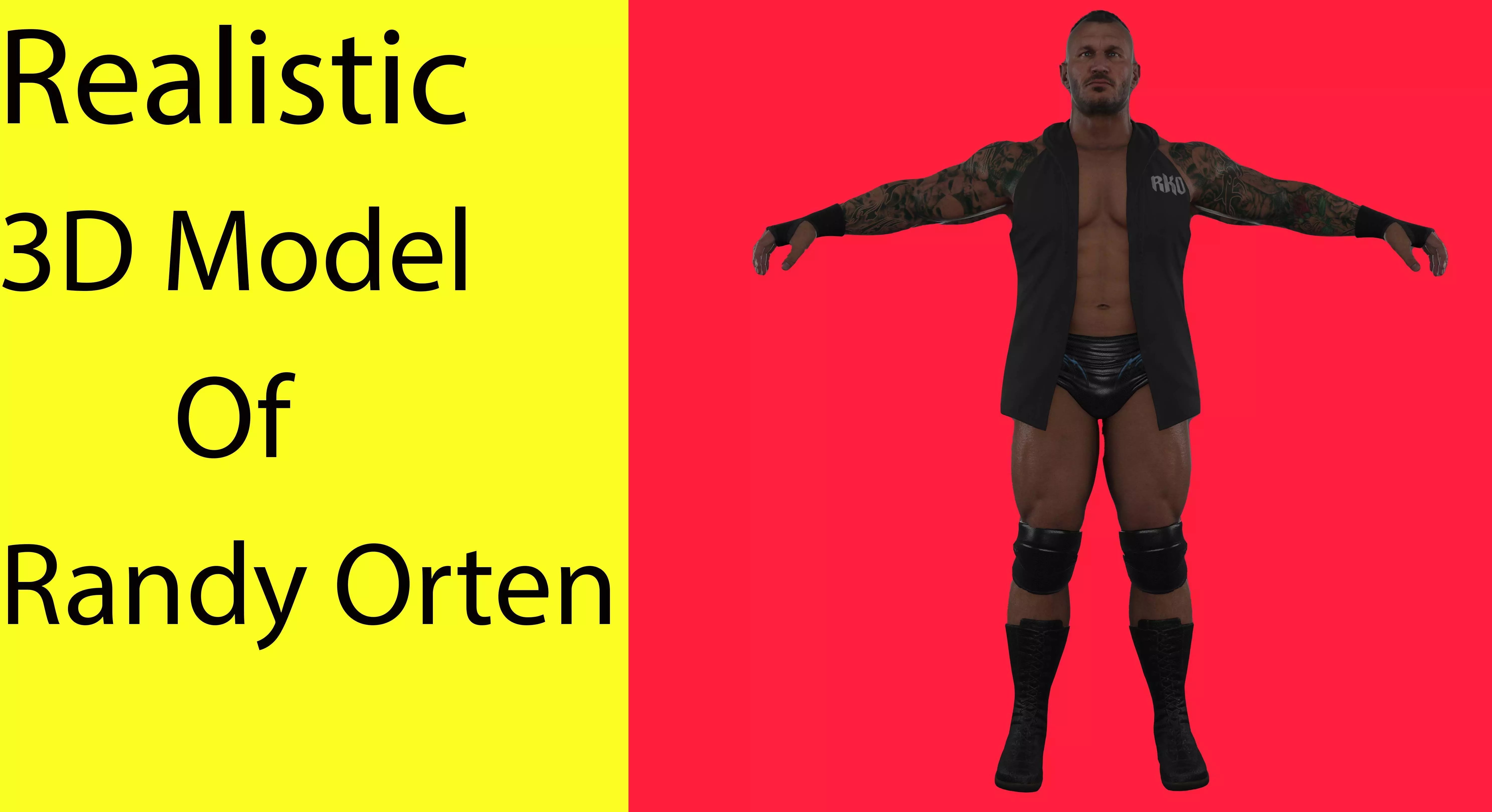Randy Orton Low-poly 3D model_0