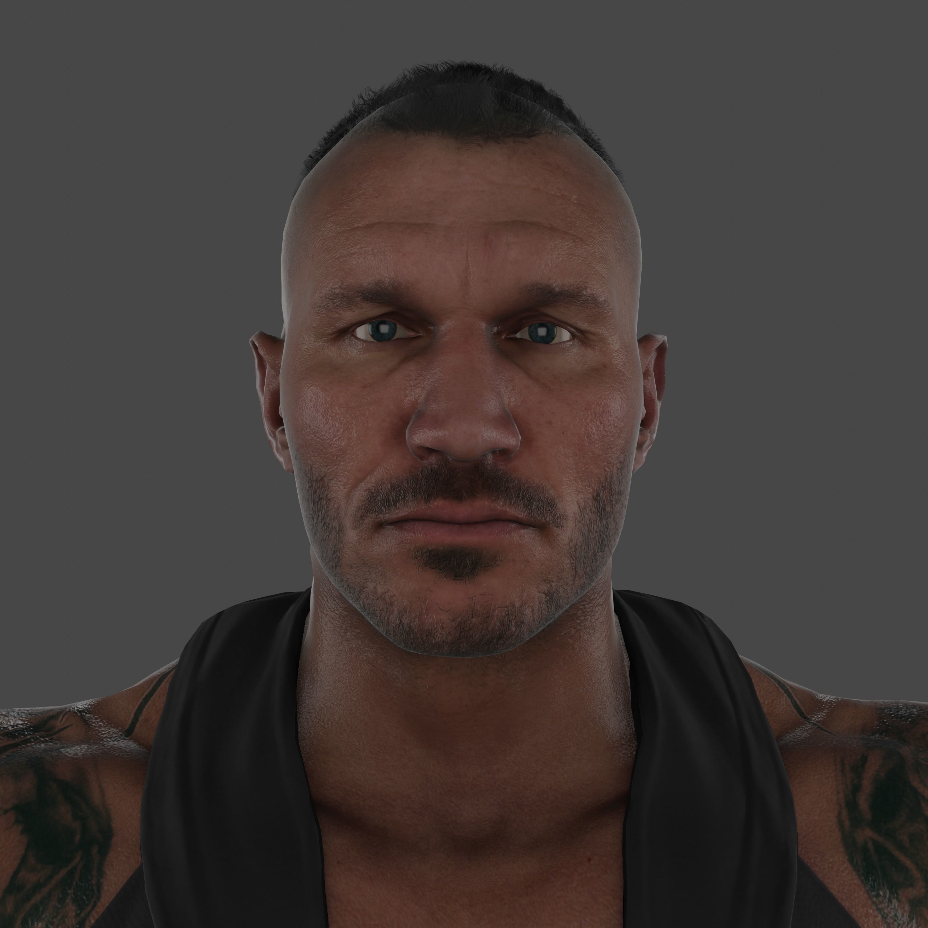 Randy Orton Low-poly 3D model_5