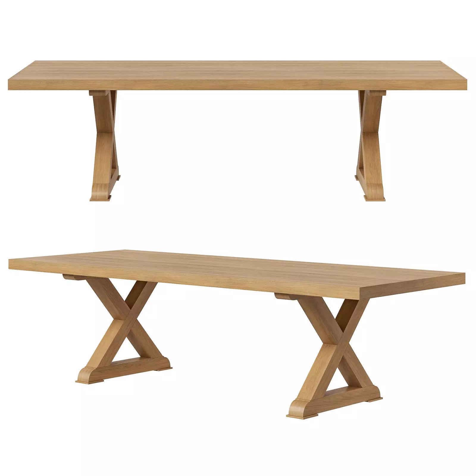 Atelier Demurge Collection dining table Normandy 3D model_0