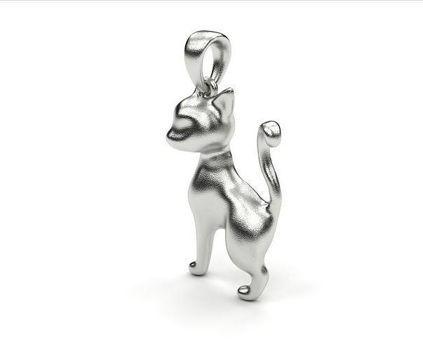 Cat pendant Free 3D print model