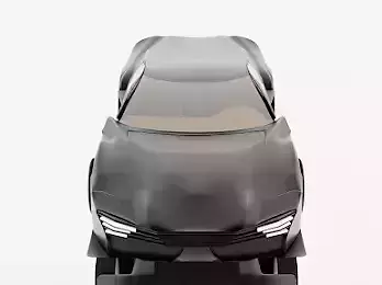Self design muscle car in blender