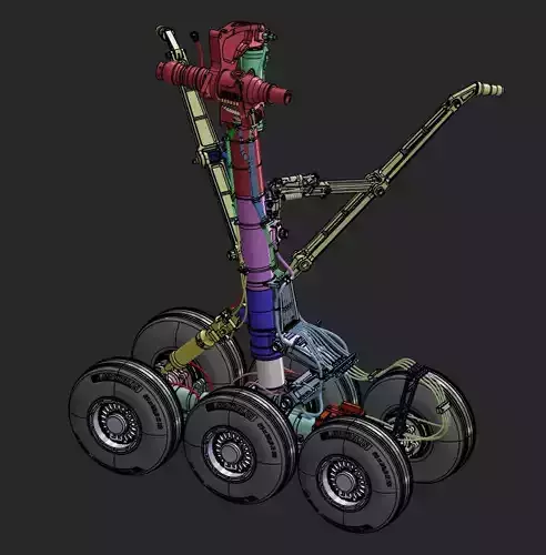 Boeing 777-300ER Landing Gear 3D print model