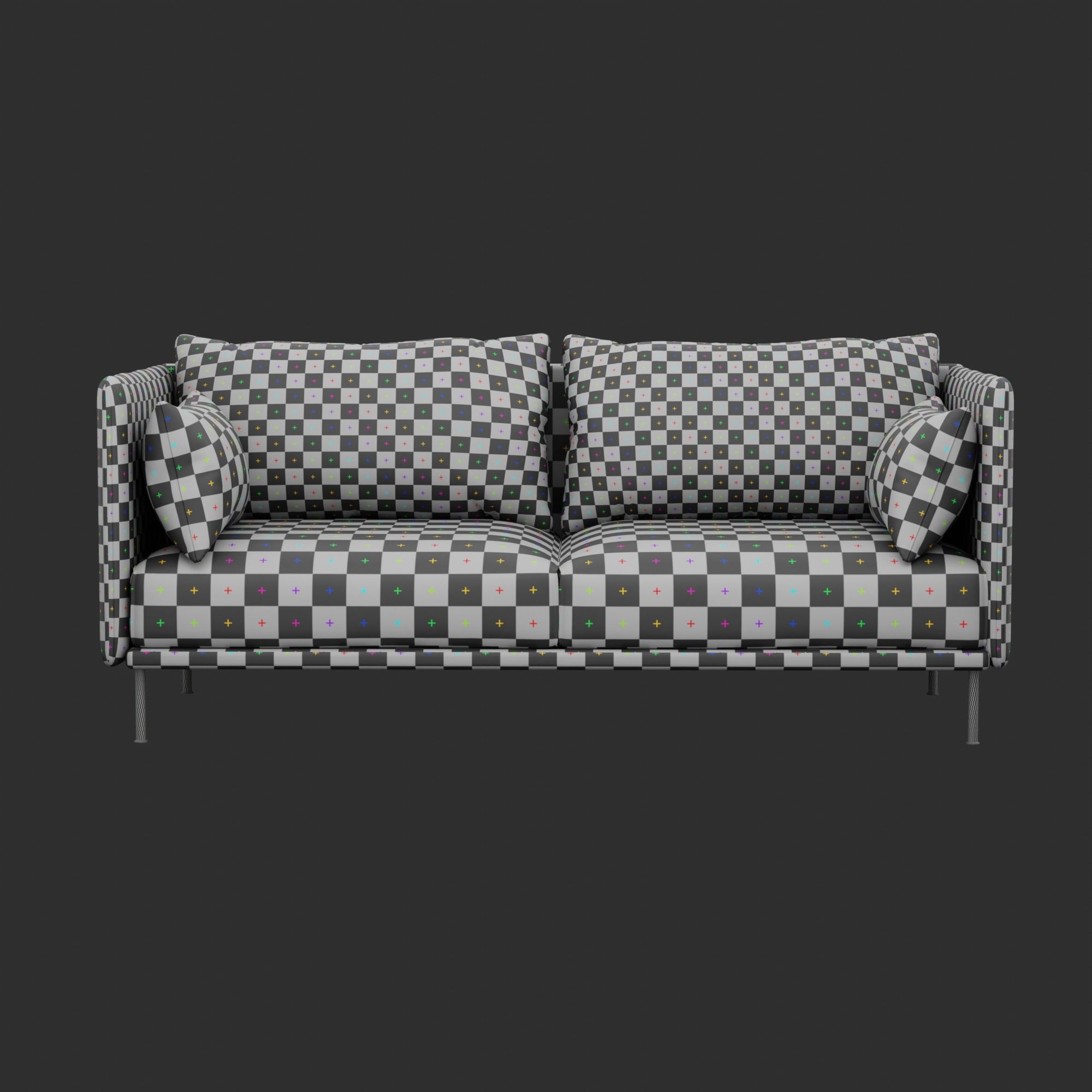 sofa furniture 3D model_3