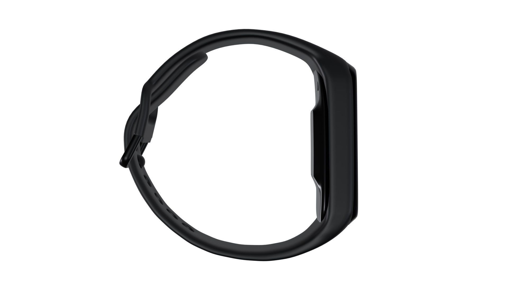 Samsung Galaxy Watch Fit E - Black Low-poly 3D model_4