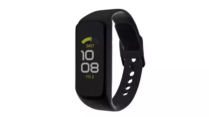 Samsung Galaxy Watch Fit E - Black Low-poly 3D model