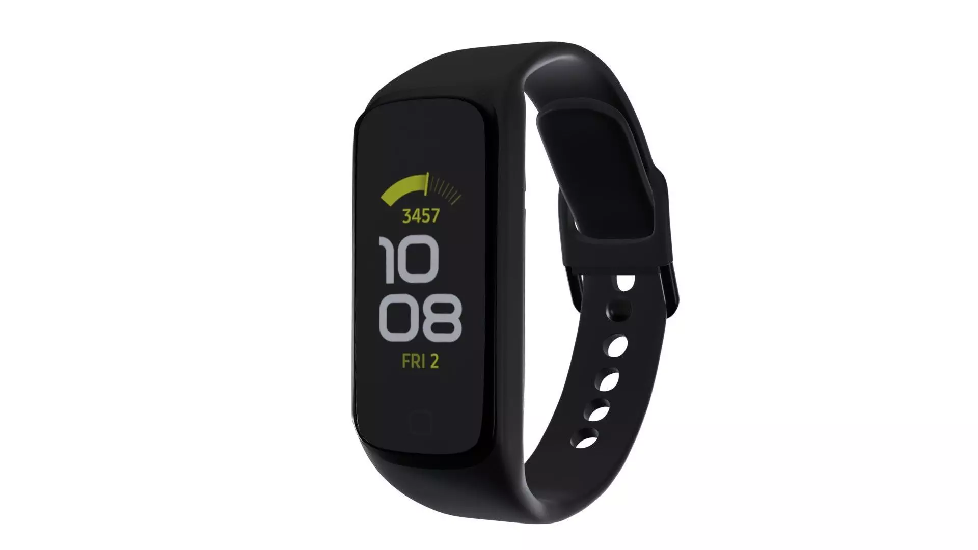 Samsung Galaxy Watch Fit E - Black Low-poly 3D model_0