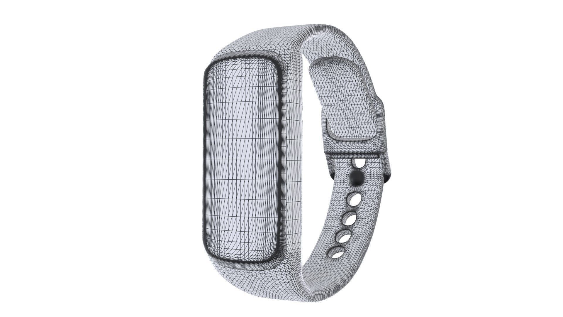 Samsung Galaxy Watch Fit E - Black Low-poly 3D model_10