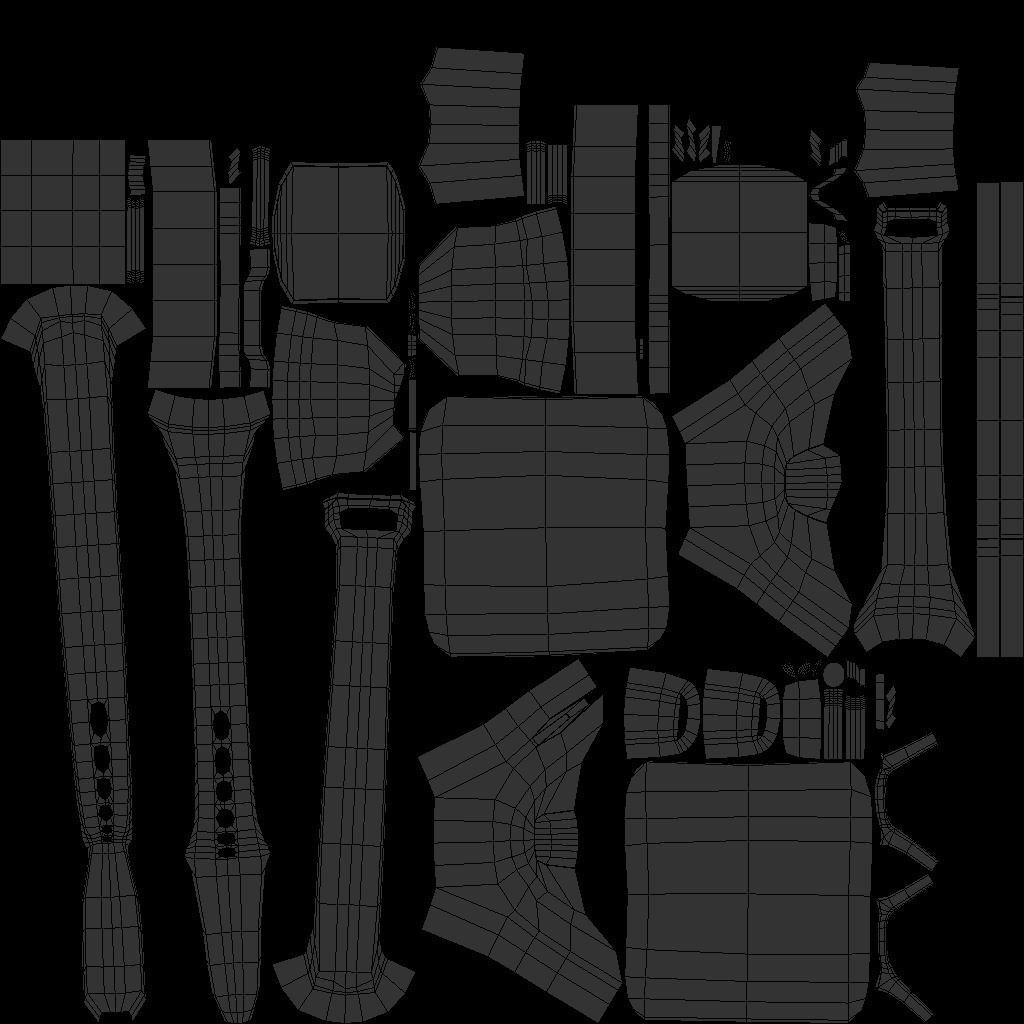 Samsung Galaxy Watch Fit E - Black Low-poly 3D model_11