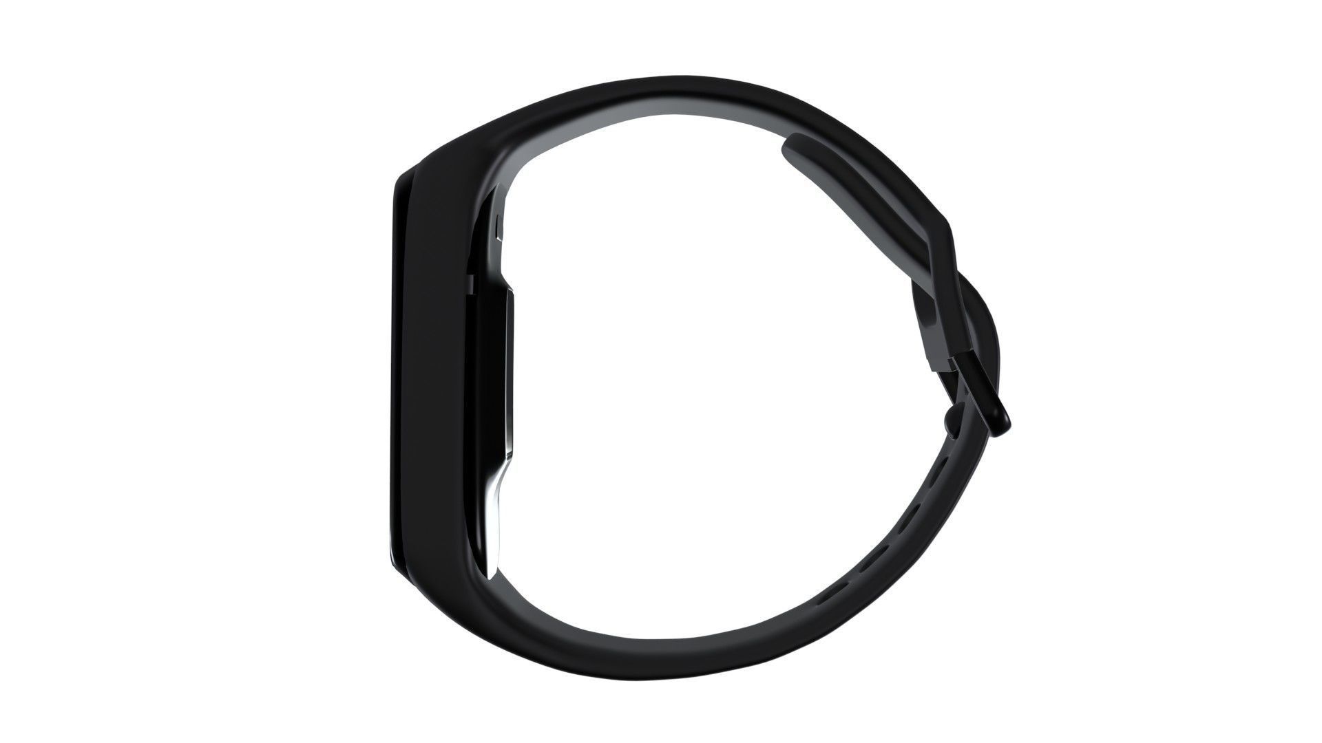 Samsung Galaxy Watch Fit E - Black Low-poly 3D model_5
