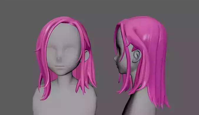 Anime hair style 24 for woman and girl 