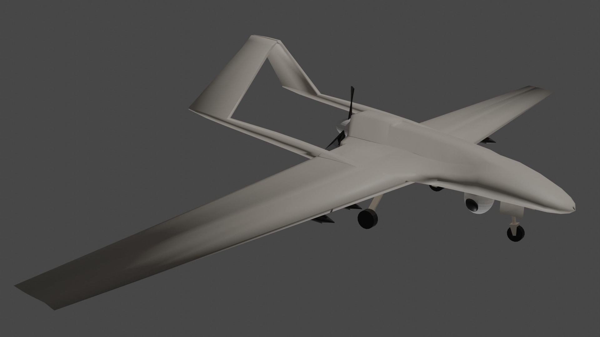 Bayraktar TB2 drone 3D model_7