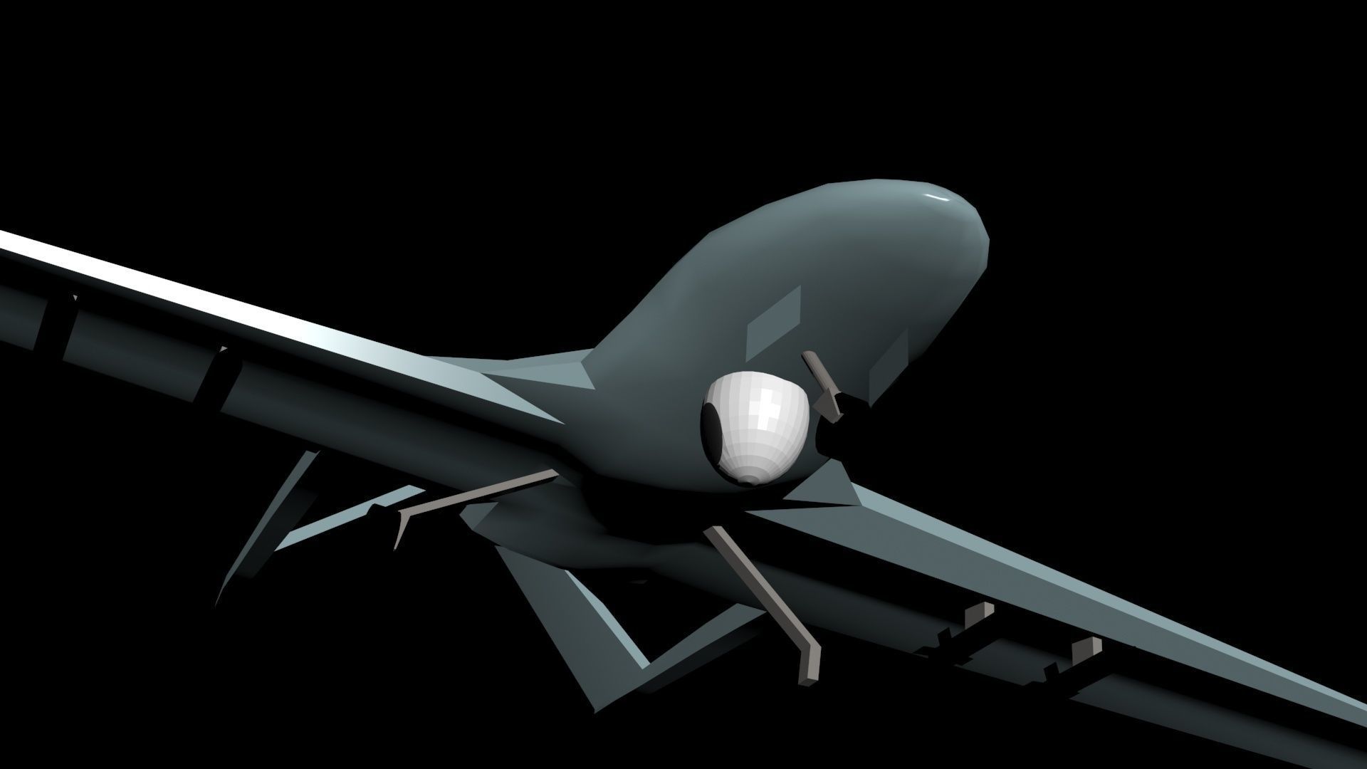 Bayraktar TB2 drone 3D model_6