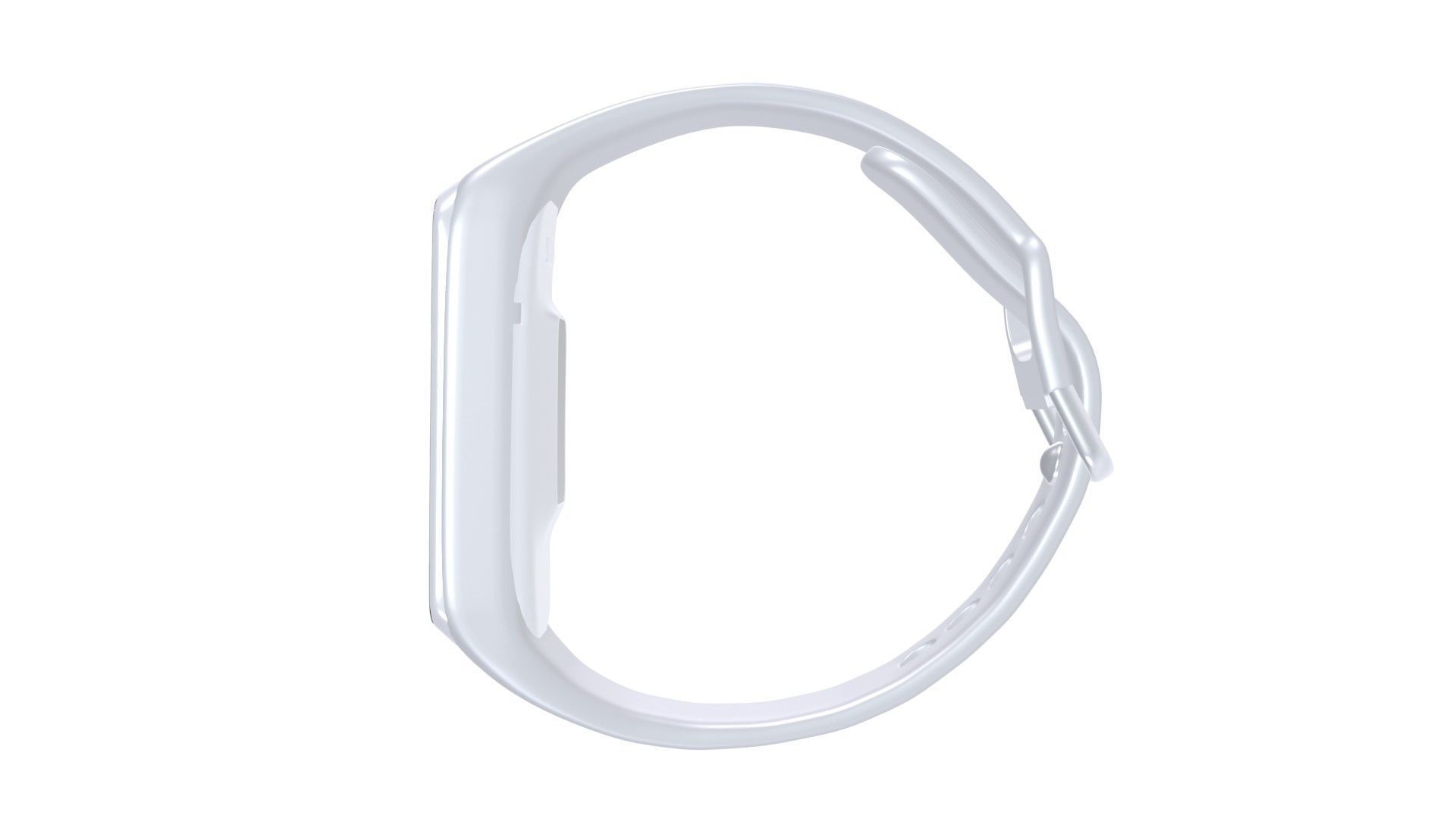 Samsung Galaxy Watch Fit E - White Low-poly 3D model_5