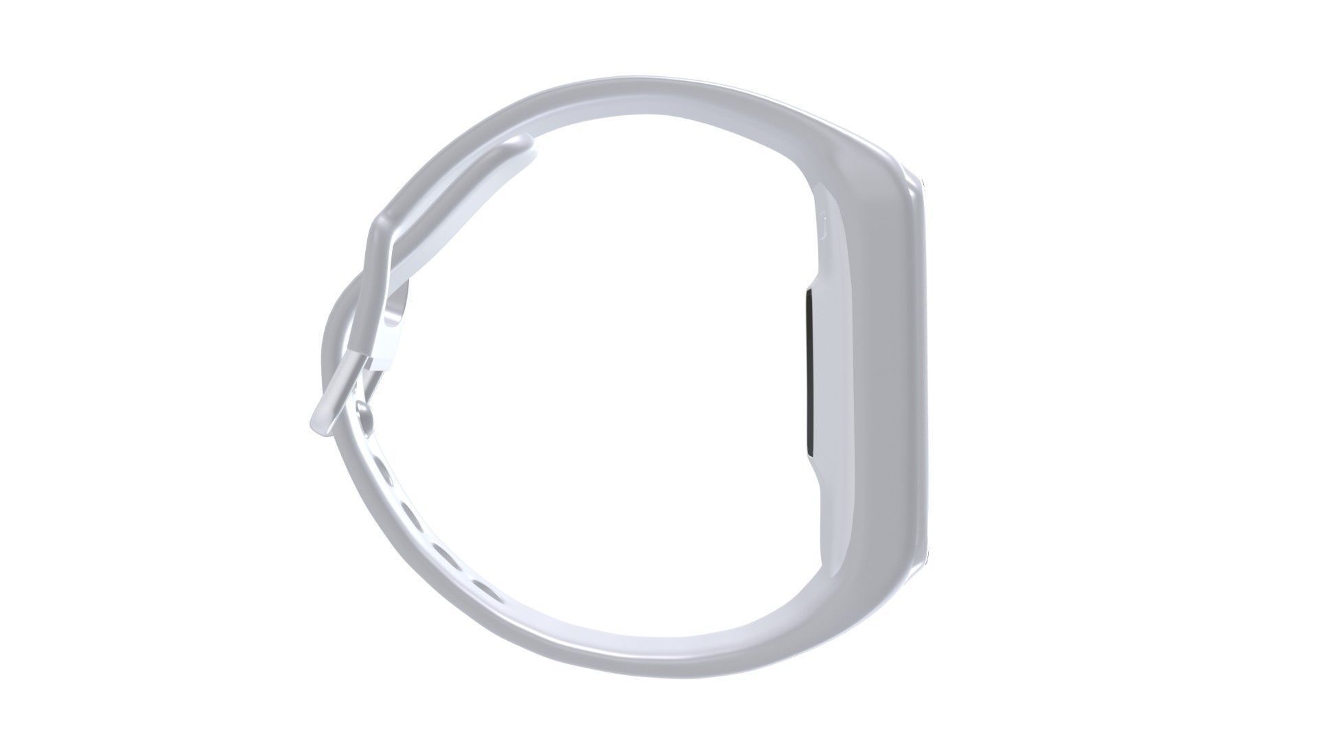 Samsung Galaxy Watch Fit E - White Low-poly 3D model_4