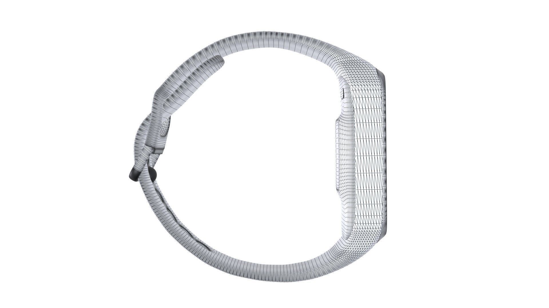 Samsung Galaxy Watch Fit E - White Low-poly 3D model_8