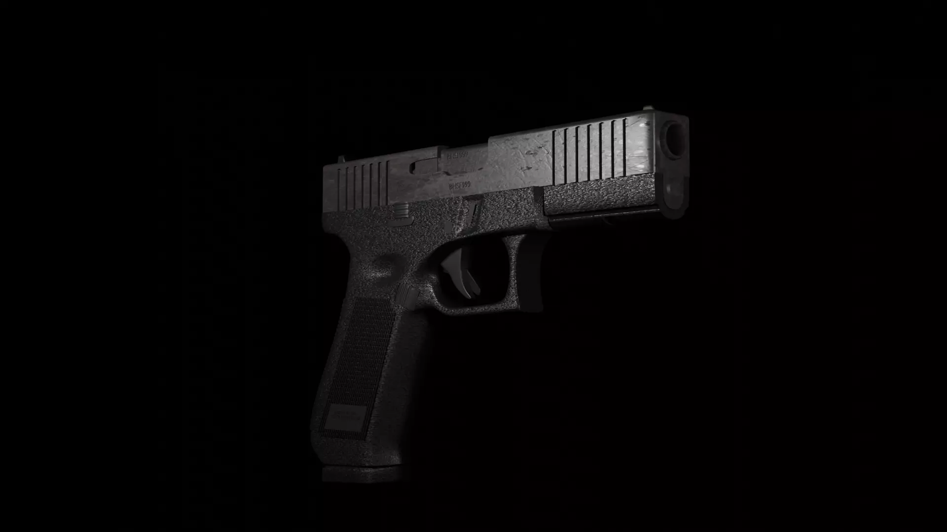 Glock 17 Low-poly 3D model_0